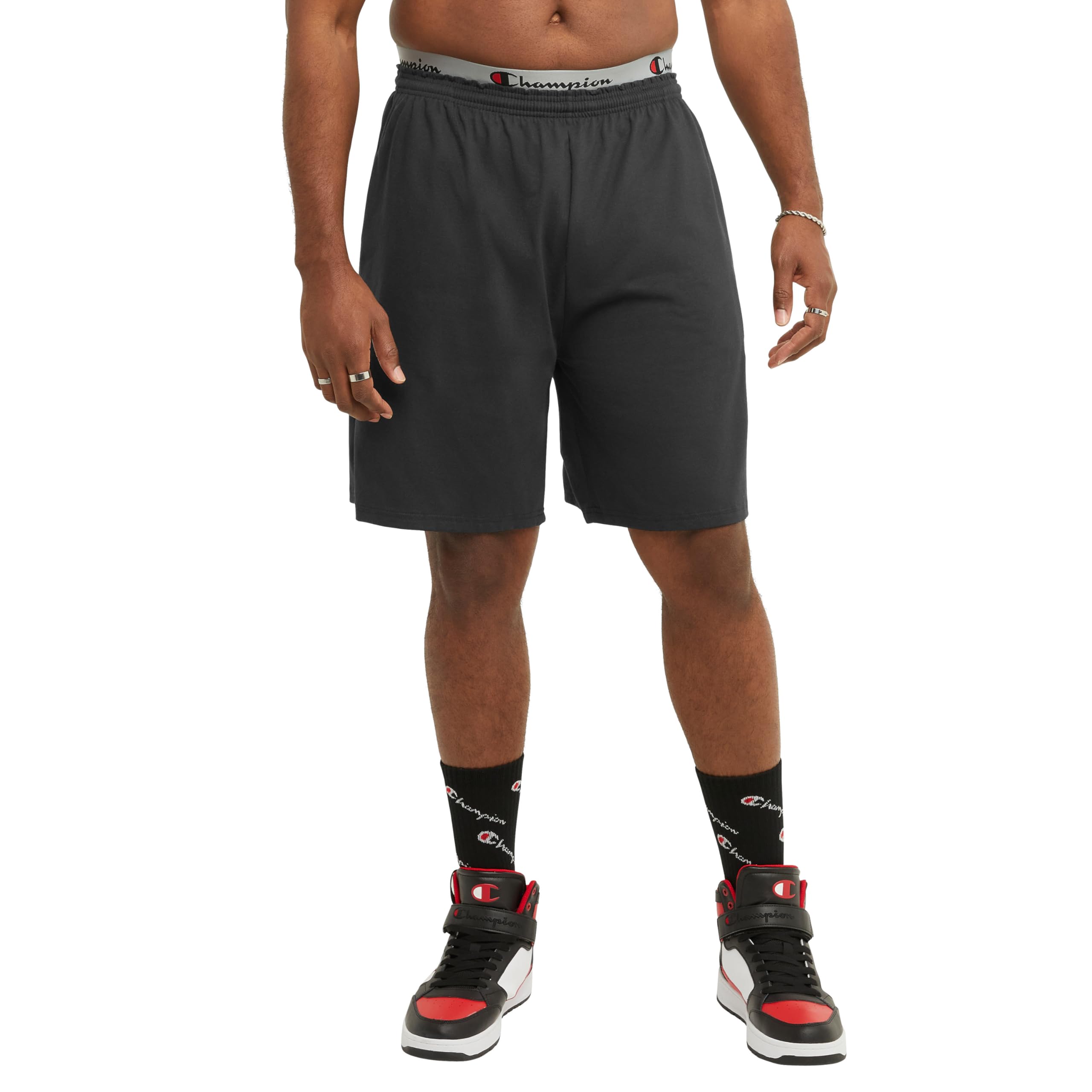 Champion Men's Shorts, Lightweight Lounge, Casual Jersey Knit Men's Shorts, Weekend Shorts (Reg. Or Big & Tall)