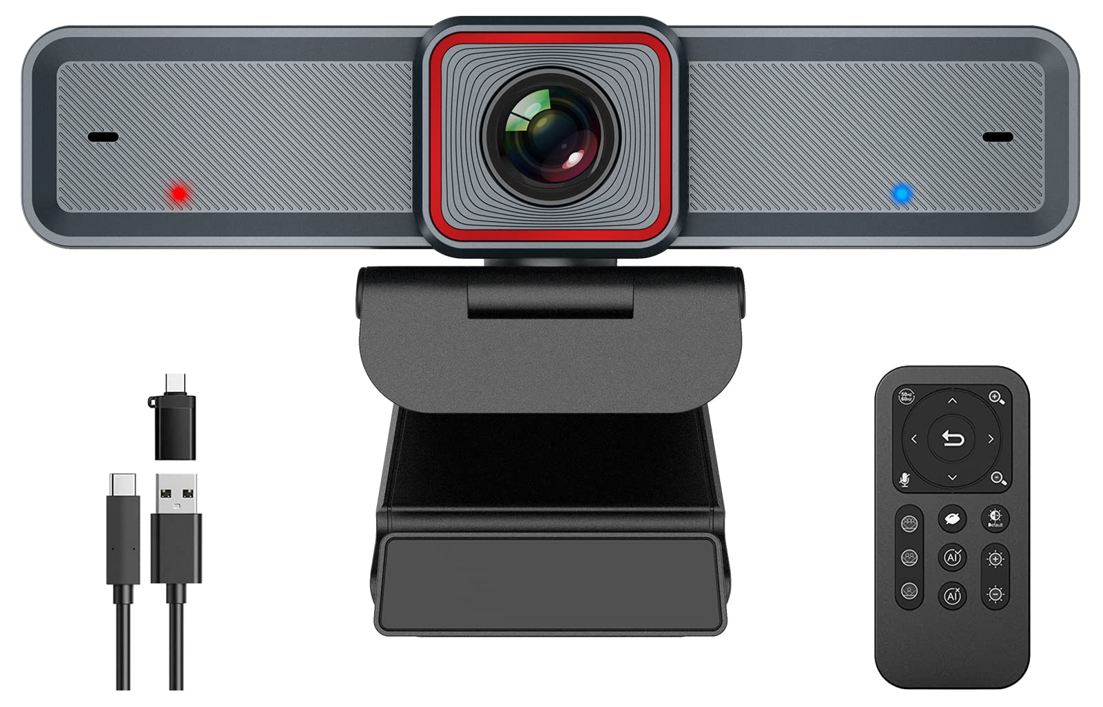 Spedal 4K AI-Tracking Webcam, HDR, Dual Noise-Cancelling Mics, USB 3.0 Wide Angle Computer Camera for Laptops, Meetings, Conferences & Live Streaming