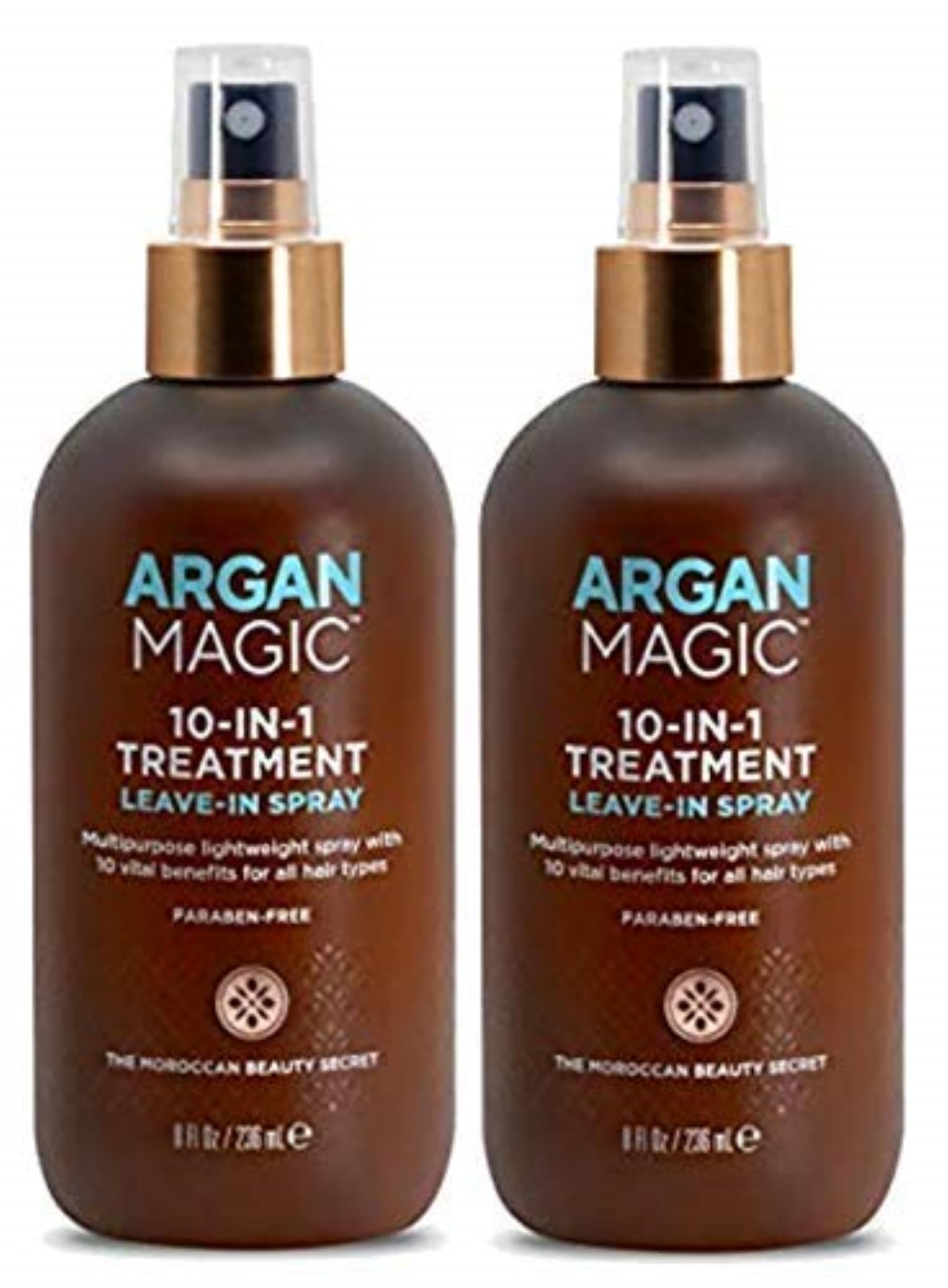 Argan Magic Hair Treatment & Stylizing Spray, 10 in 1, Made in USA, Paraben Free, Cruelty Free - 8 oz (2 Pack)