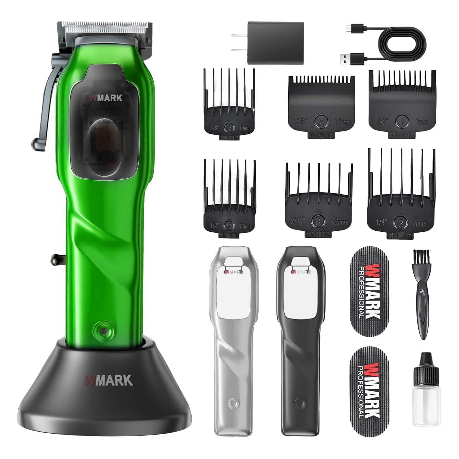 WMARK 2024 NG-9003 High Speed Professional Hair Clipper Microchipped Magnetic Motor 10000 RPM & 5 Levels Adjustable Blades with Charge Stand for Men