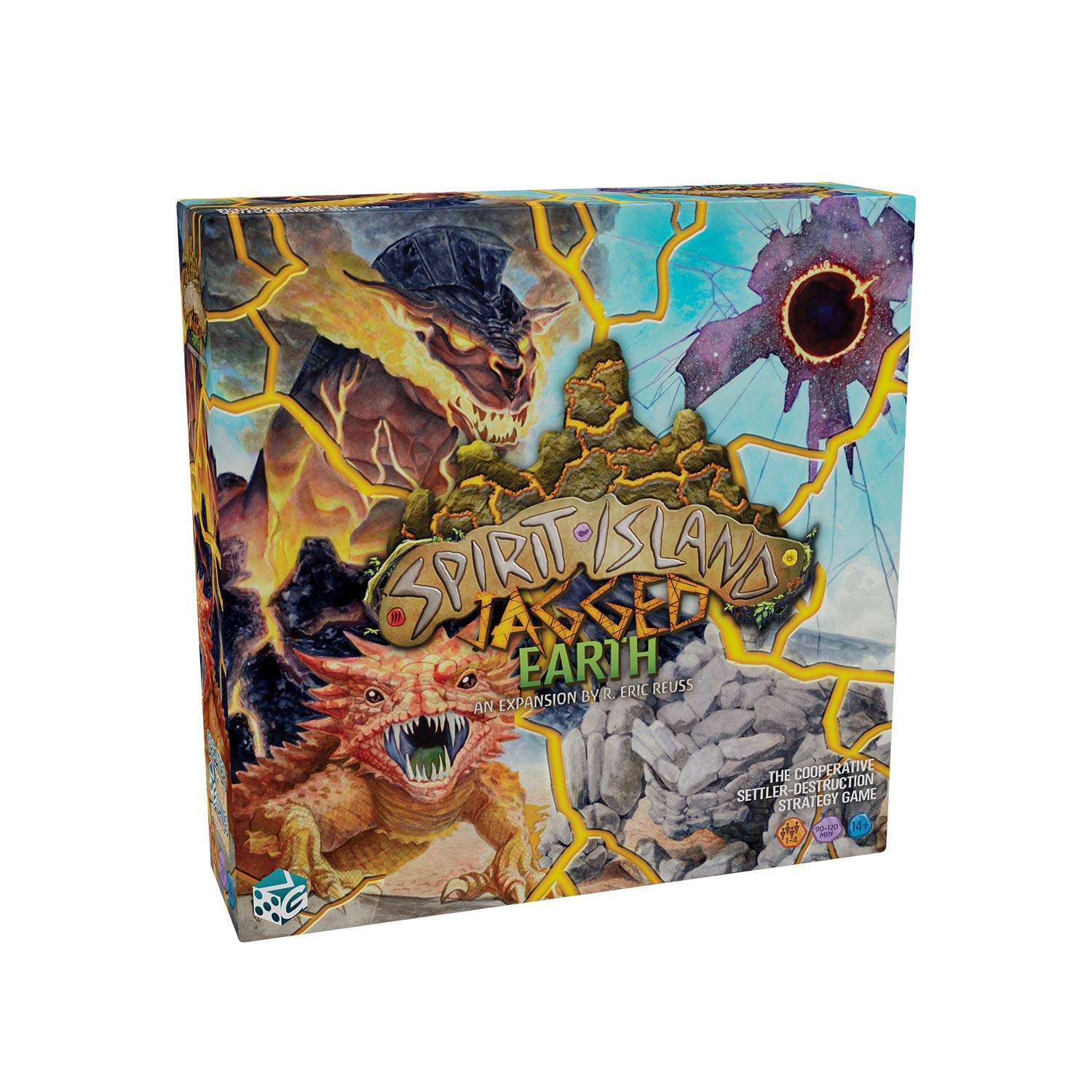 Greater Than Games | Spirit Island: Jagged Earth | Cooperative Strategy Board Game Expansion | 1 to 6 Players | 90+ Minutes | Ages 14+