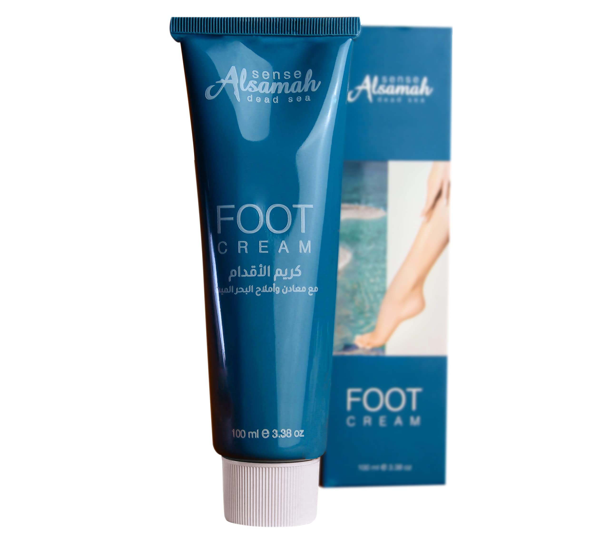 Sense Alsamah - Foot Cream with Dead Sea Minerals & Salts (100 Ml) - Soothing, Nourishing, and Rejuvenating Your Skin