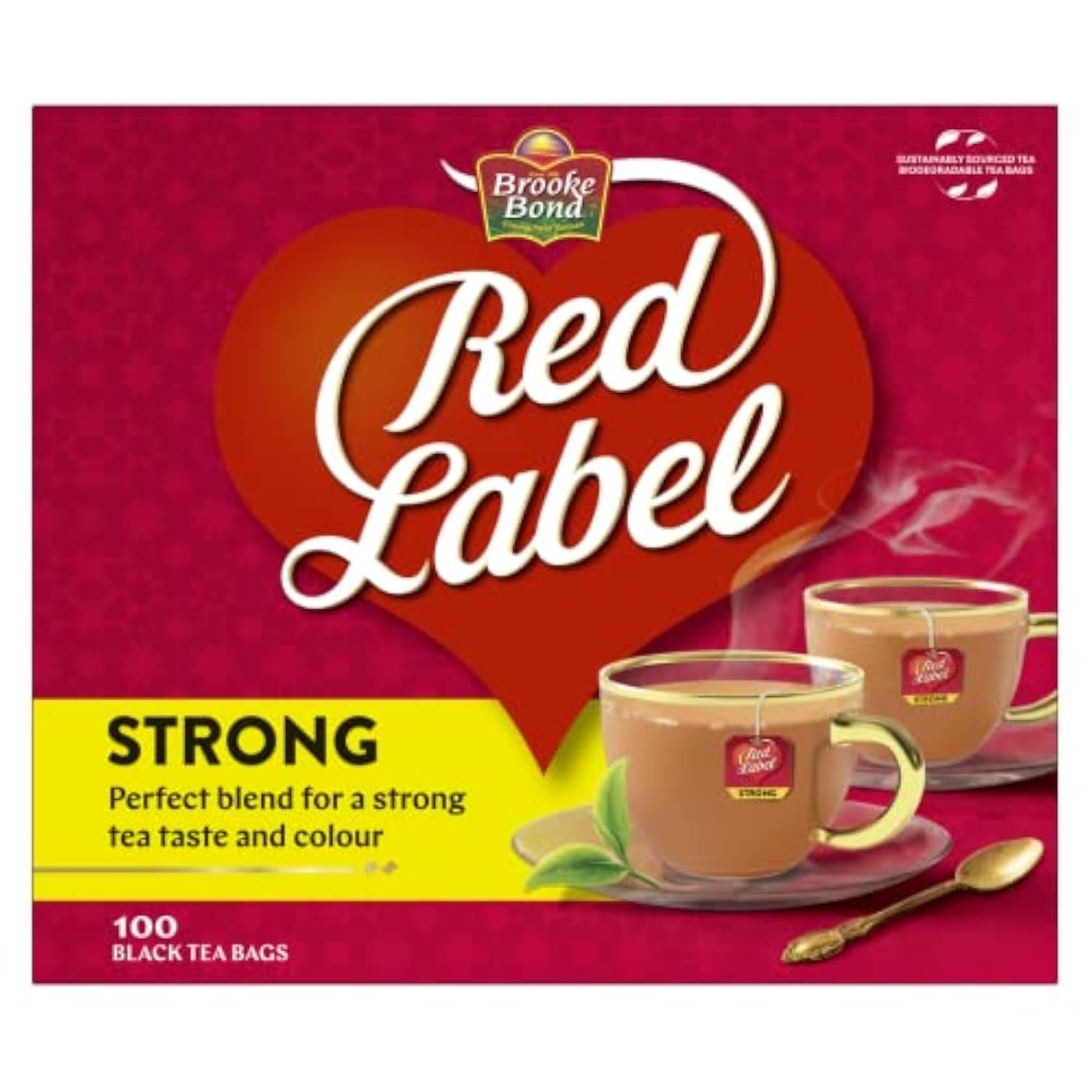 Brooke Bond Red Label Black Tea, 100 Teabags