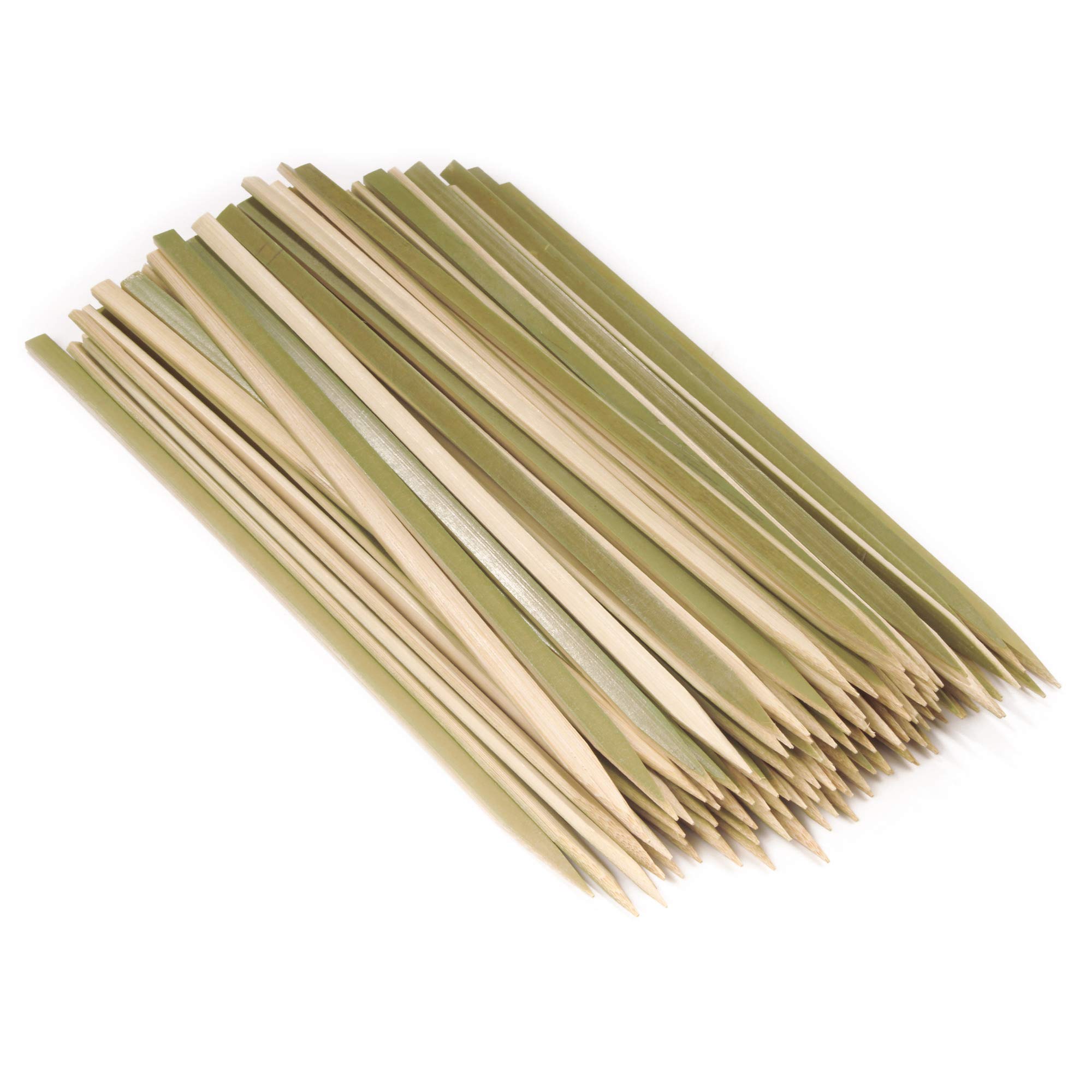 BambooMNBrand - Premium Flat Style Bamboo BBQ Skewers, 11.8