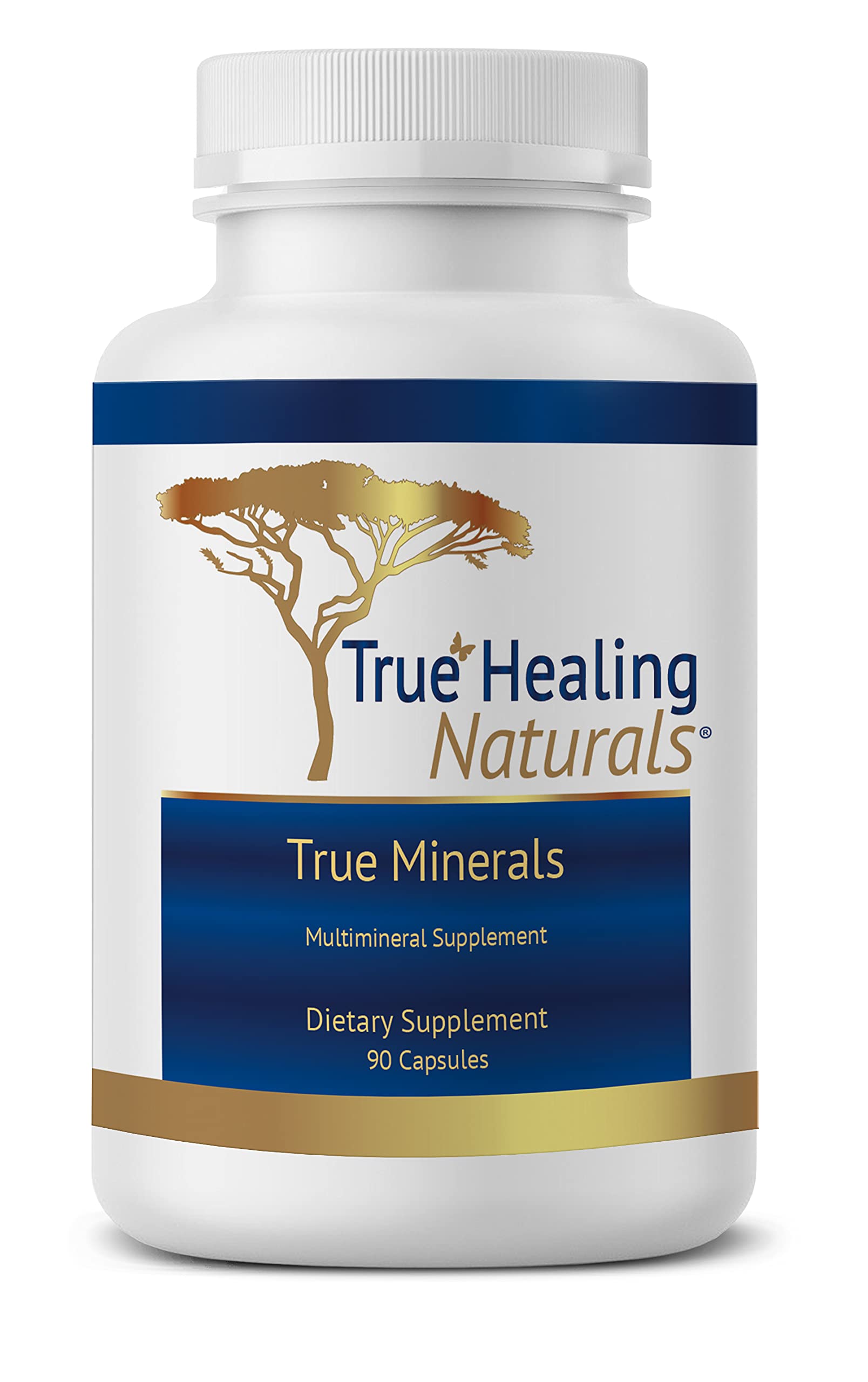 True Minerals Supplement, Promotes Gut & Heart Health, 90 Vegetarian Capsules