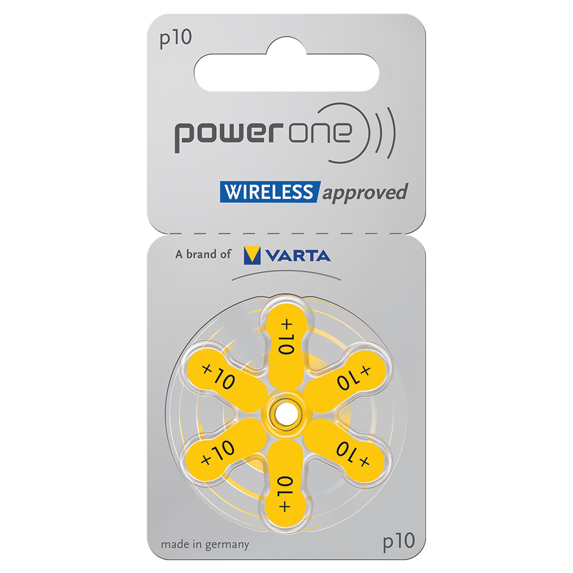 Power One Powerone Hearing Aid Batteries Size 10, Pr70 60 Batteries