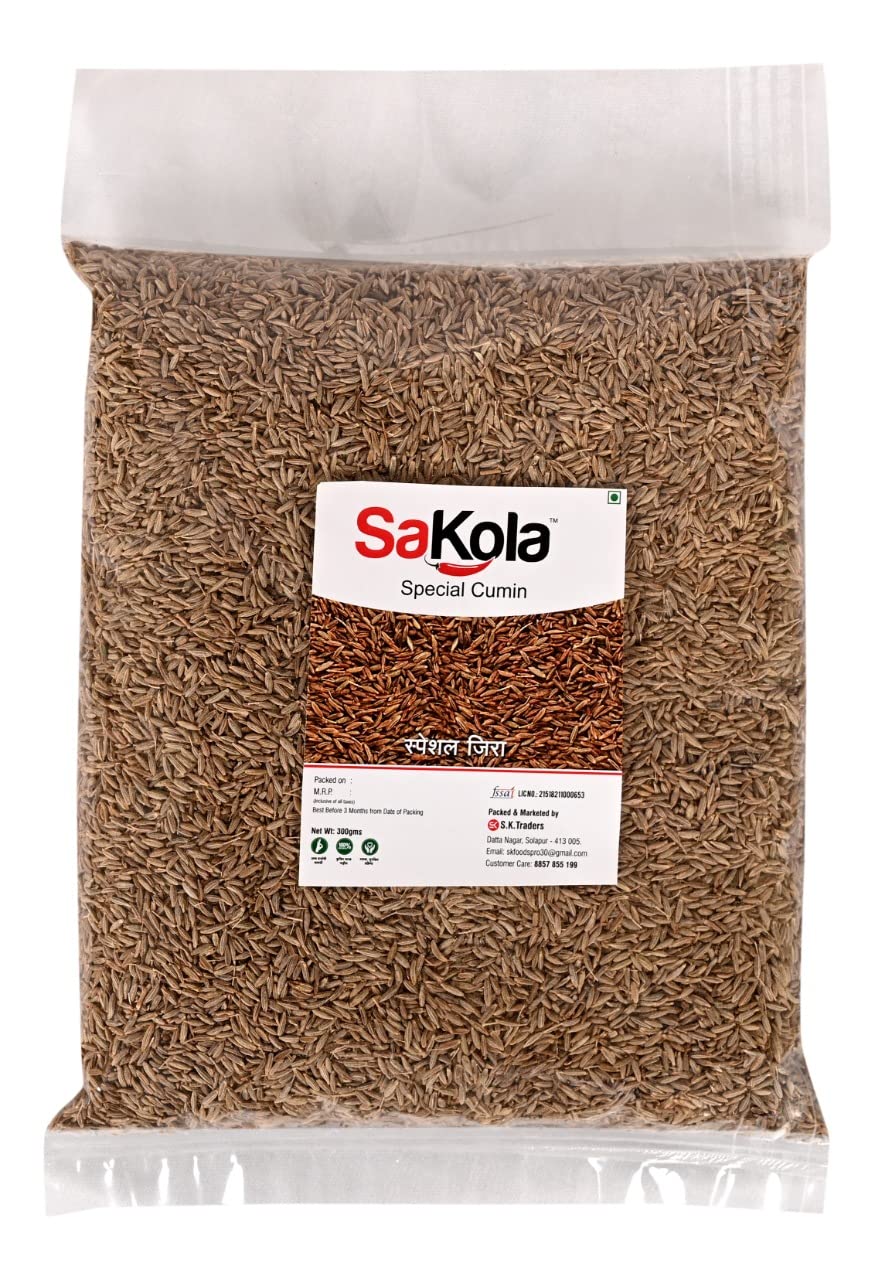 Sakola foods cumin seeds jeera 300grm