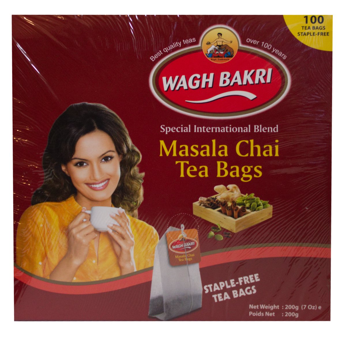 Wagh Bakri Masala Chai 100'S (Pack of 2) by Wagh Bakri