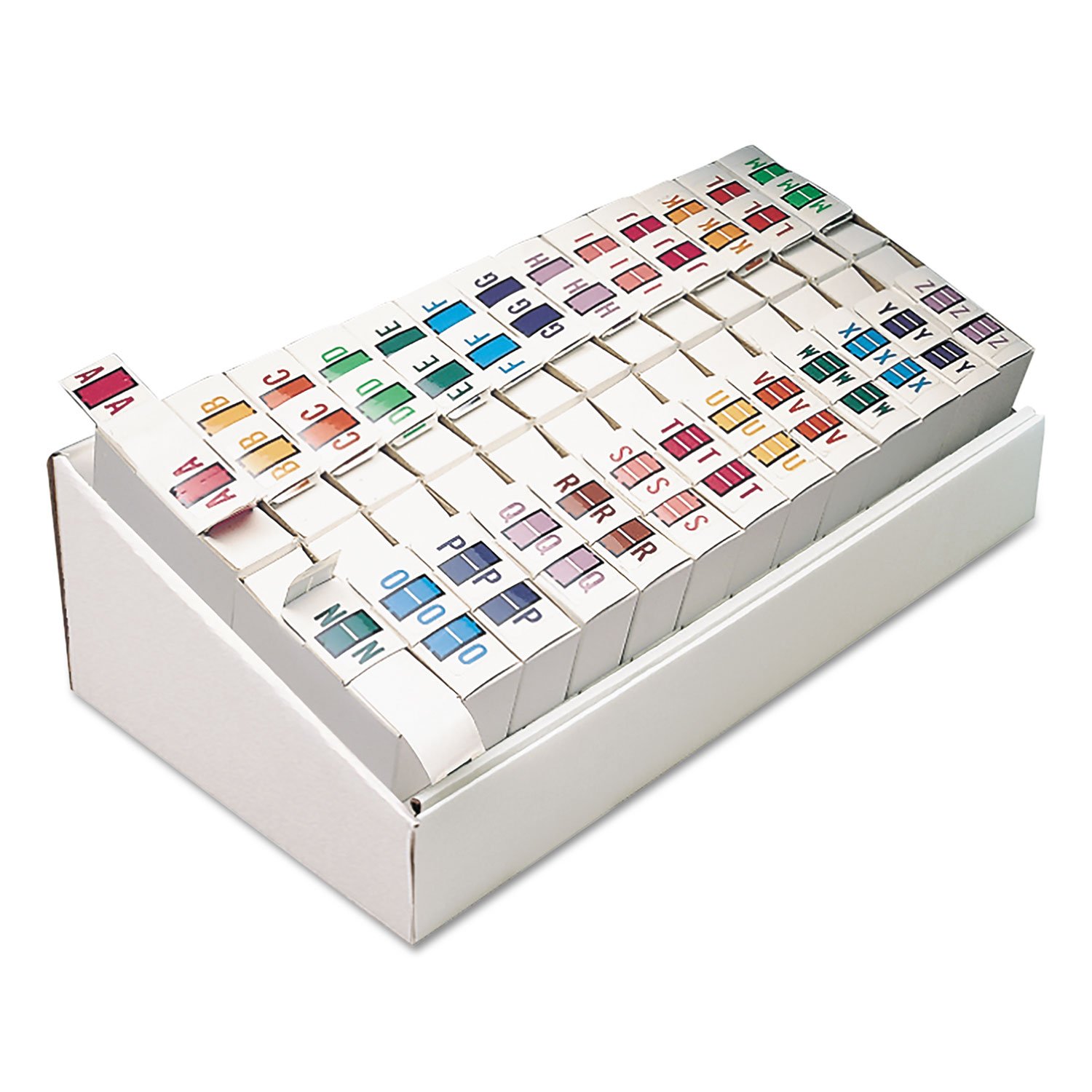 SmeadA-Z Bar-Style End Tab Labels, Assorted, 13000/Box - Sold As 1 Box - Tab® products compatible color-coded filing system.