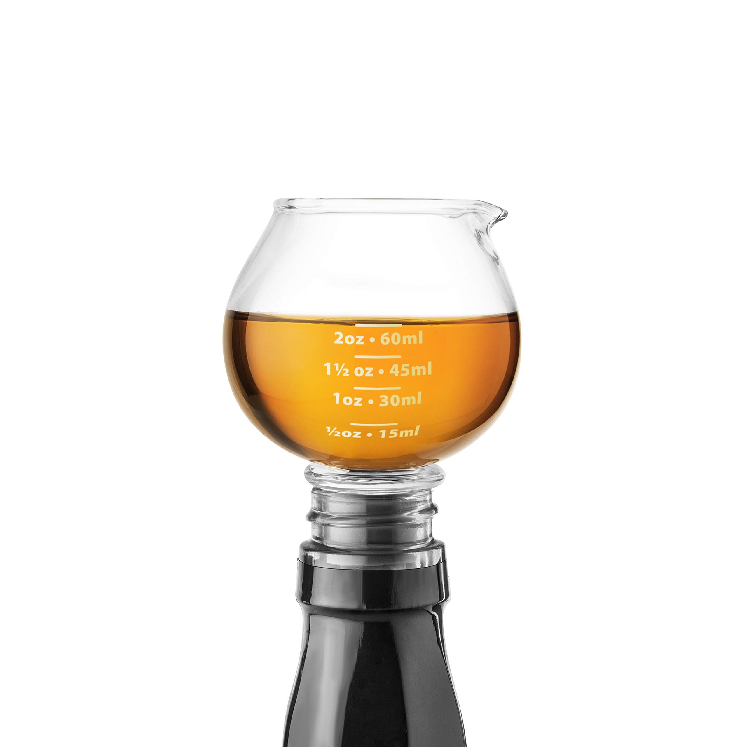 Final Touch Bottle-Top Snifter Jigger Stopper