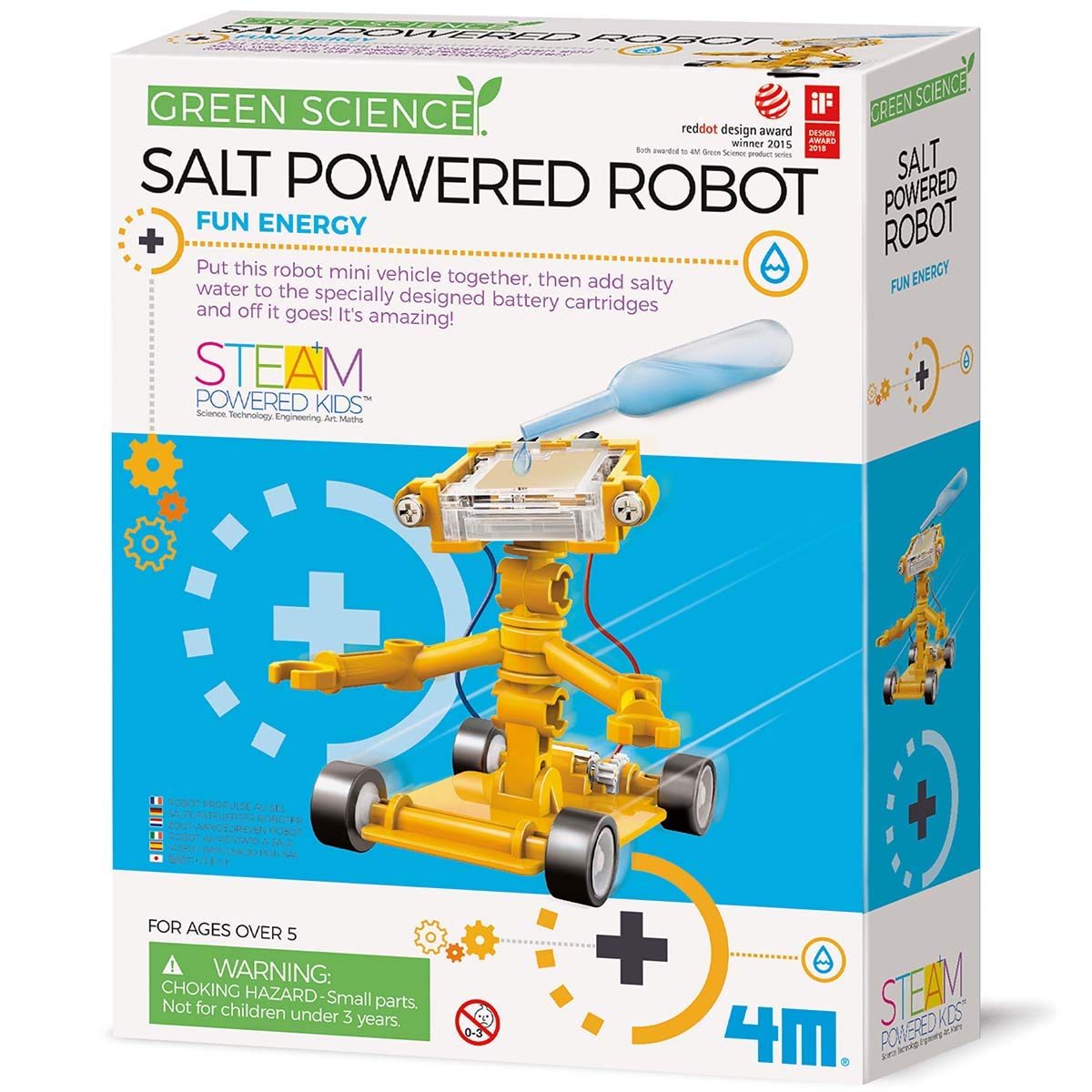 4MFun Science Salt Water Robot Educational Toys