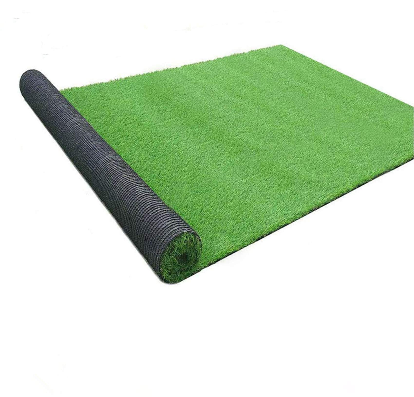 Artificial Grass Mats Lawn Carpet Customized Sizes, Synthetic Rug Indoor Outdoor Landscape, Fake Faux Turf for Decor 6FTX12FT