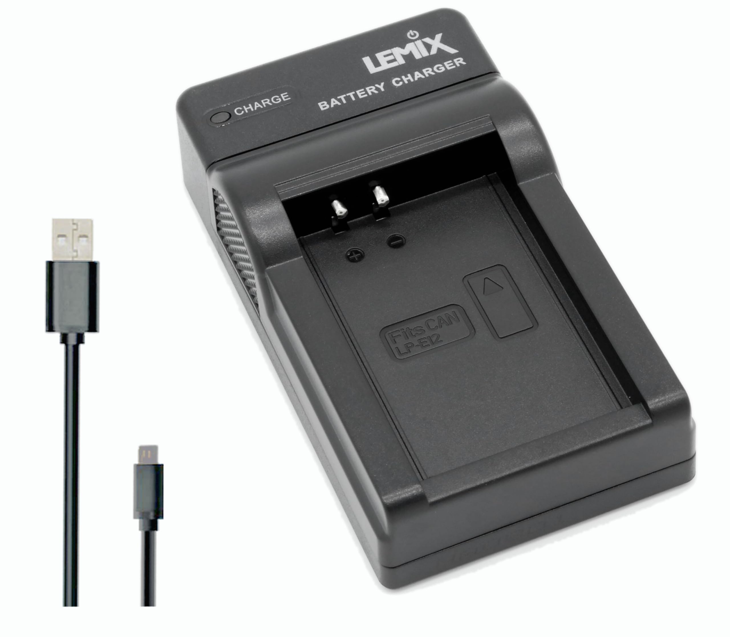 Lemix (CAN-LPE12) Ultra Slim USB Charger Compatible with Canon LP-E12 Battery & Listed CANON EOS and REBEL Series Models