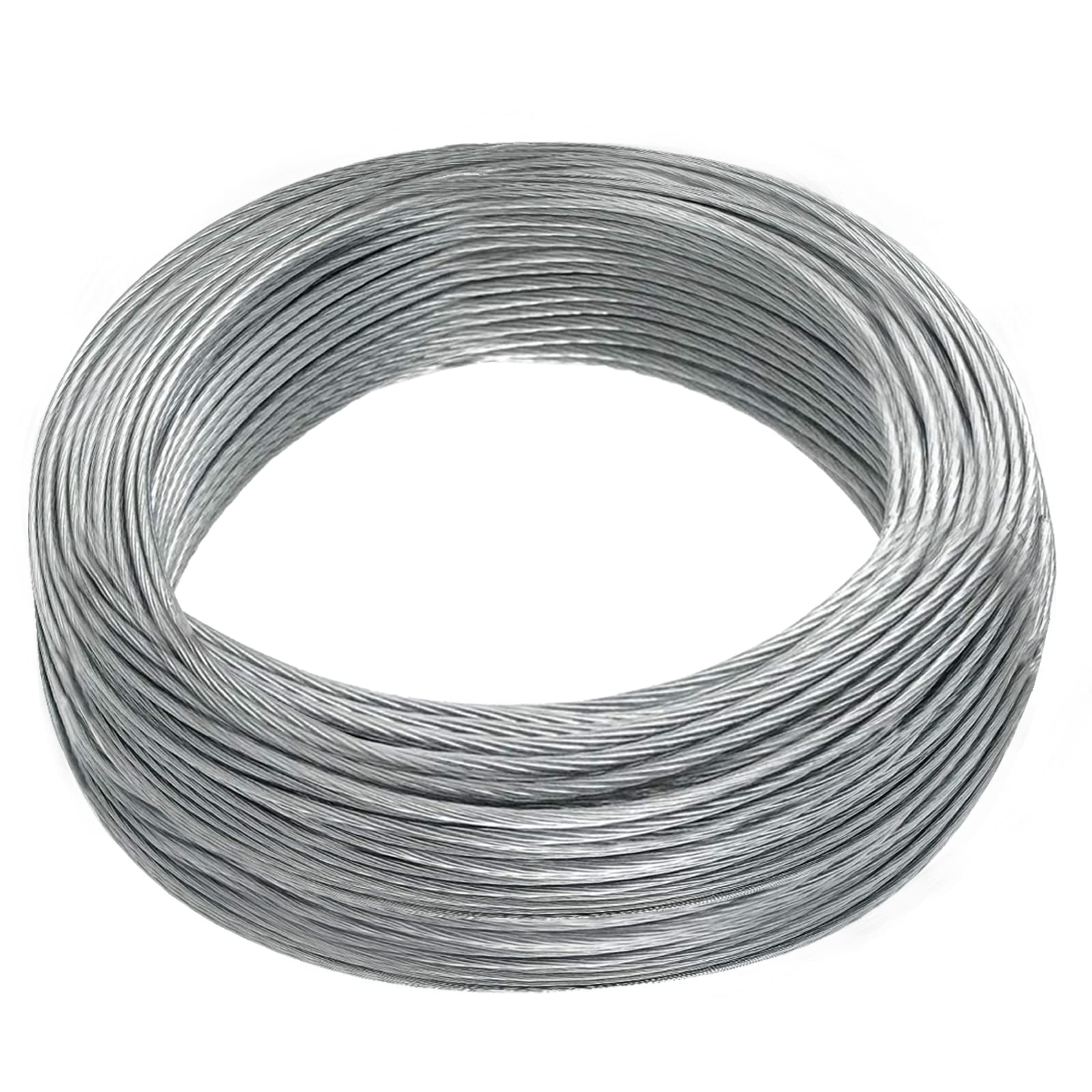 Vinyl Coated Picture Hanging Wire #4 100-Feet Braided Picture Wire Heavy for Photo Frame Picture,Artwork,Mirror Hanging,Supports up to 50lbs (1.5mm x 30.5 Meters)