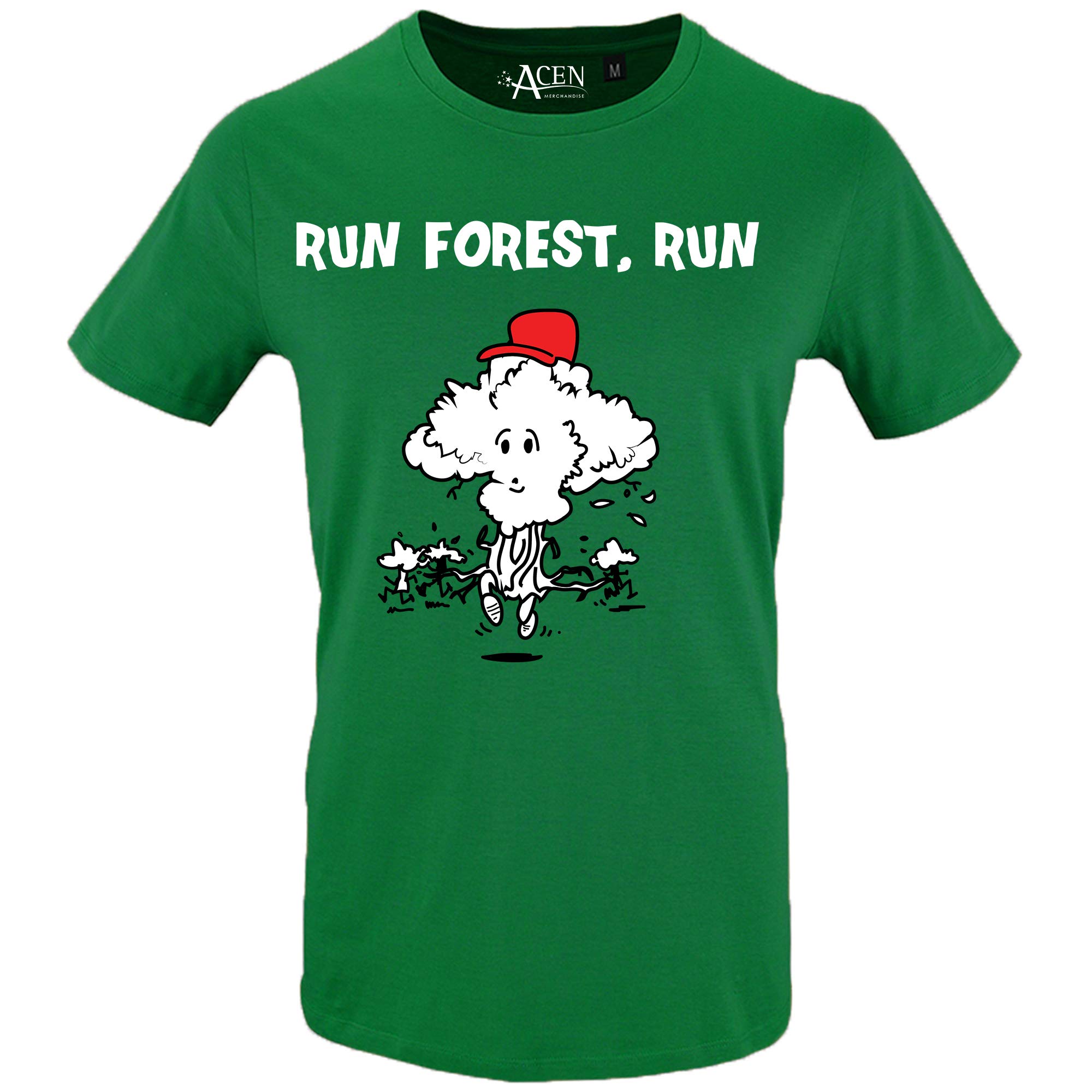 Acen Merchandise Run Forest Run - Short Sleeve Tee Tshirt T-Shirt 100% Cotton