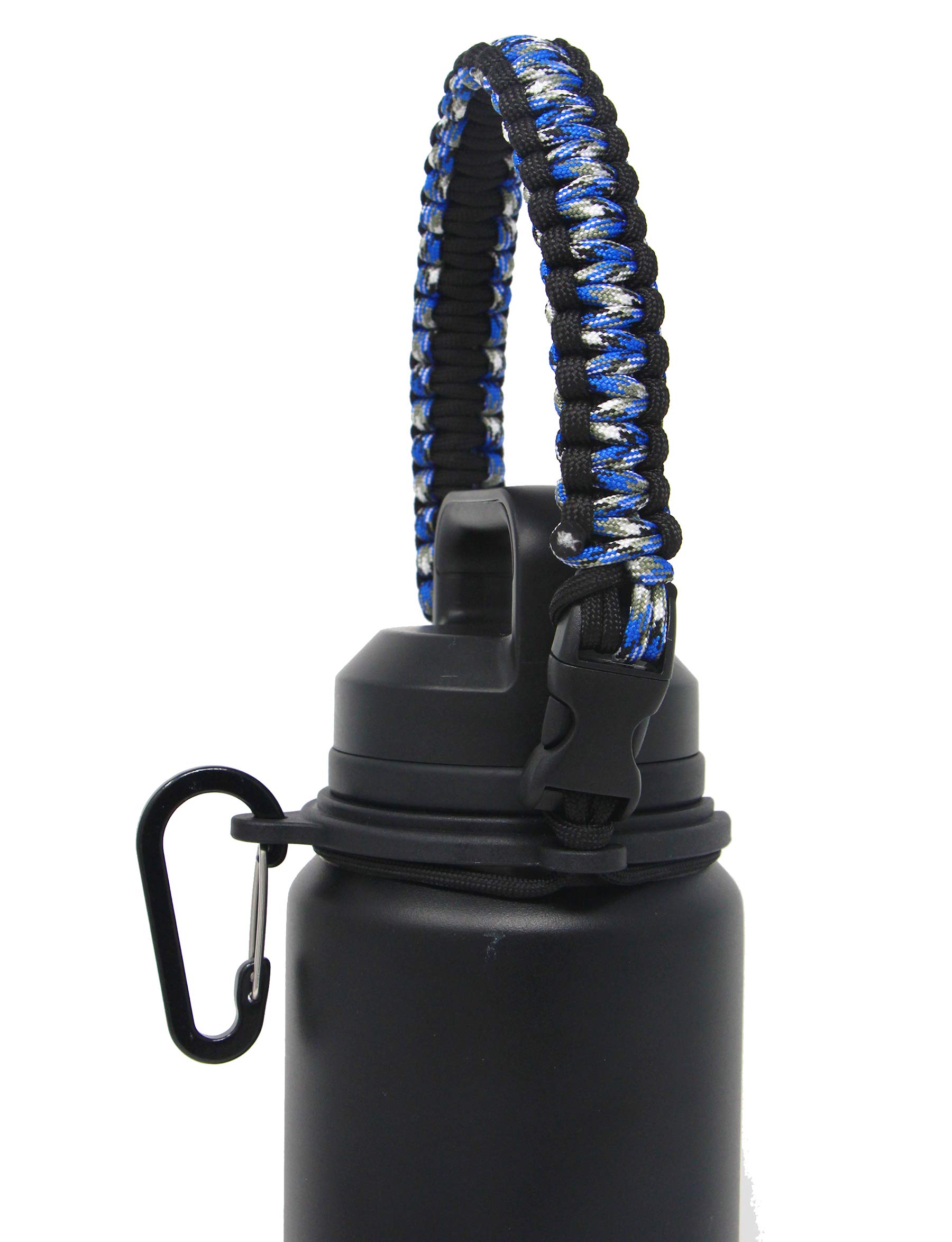 One MissionX Paracord Handle Compatible with YETI Rambler 36oz 26oz 18oz 12oz 46oz Water Bottles, Durable Carrier Strap - Holder