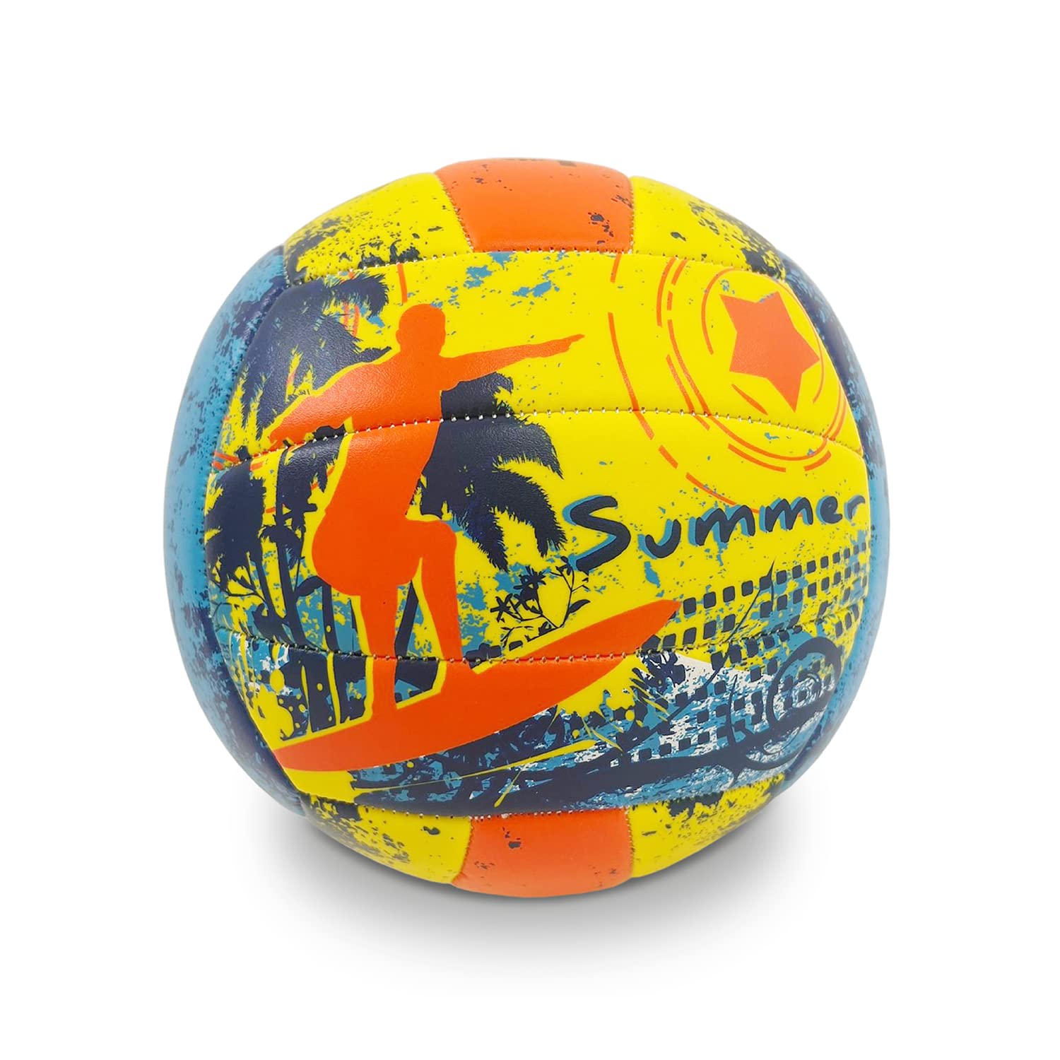 mondo Toys Volleyball Beach Volley SUMMER - Size 5 Indoor Outdoor Beach PVC Sponge Soft Touch 23028