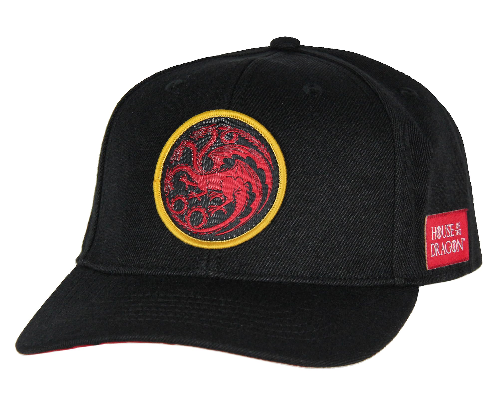 BioworldHouse of The Dragon Hat Game of Thrones: House of The Dragon Targaryen Adult Snapback Cap for Men - One Size - Black