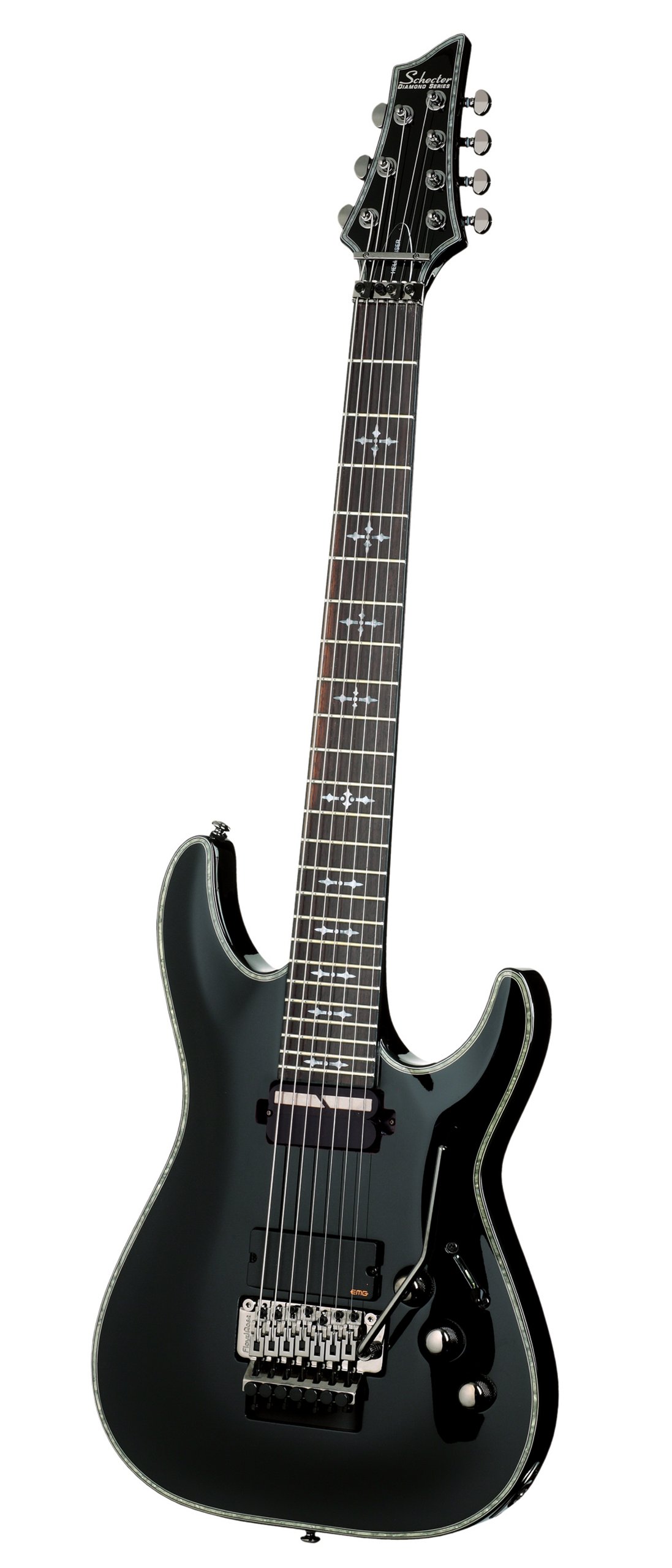 Schecter Hellraiser C-7 Floyd Rose-Sustainiac Black