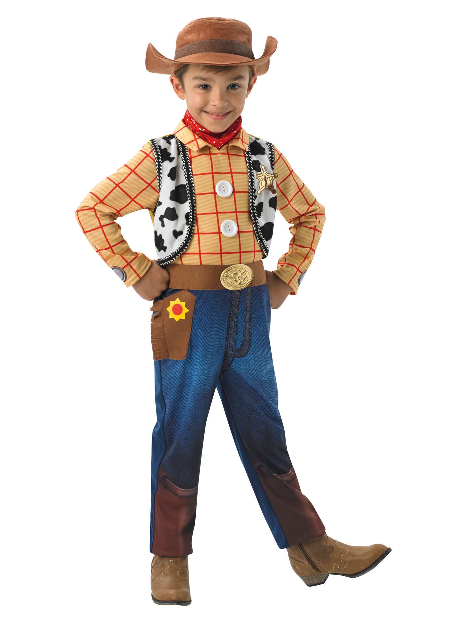 Rubie's Official Disney Toy Story Woody Deluxe Costume Child Large L, Age 7-8 years