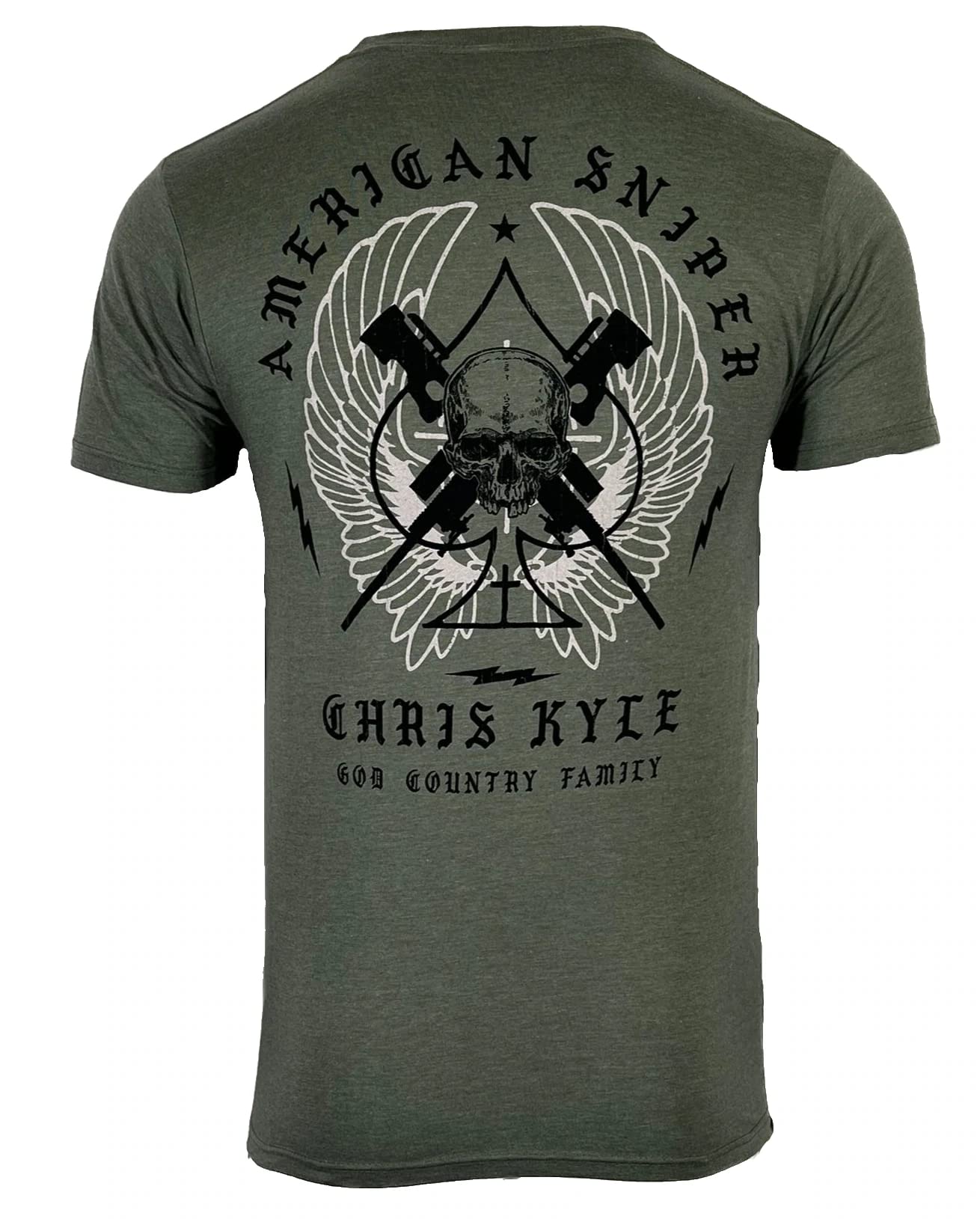 HowitzerStyle Men's T-Shirt Chris Kyle Spade Military Grunt MFG