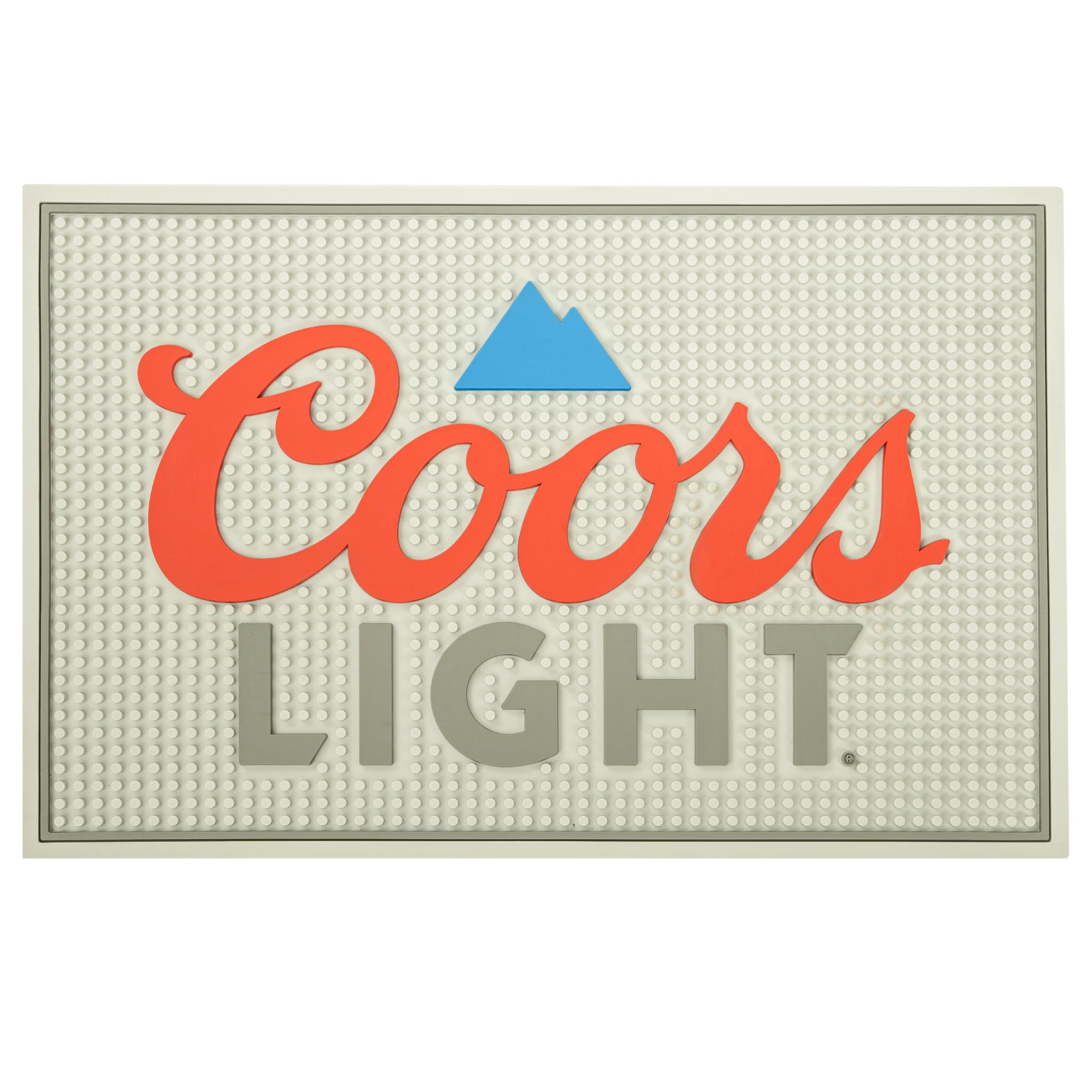 LORD'S ROCKSCoors Light Bar Mat - 18x12 inches, Non-Slip Rubber Backing, Perfect for Countertop Home Bar Coffee Maker Pet Bowl Compatible