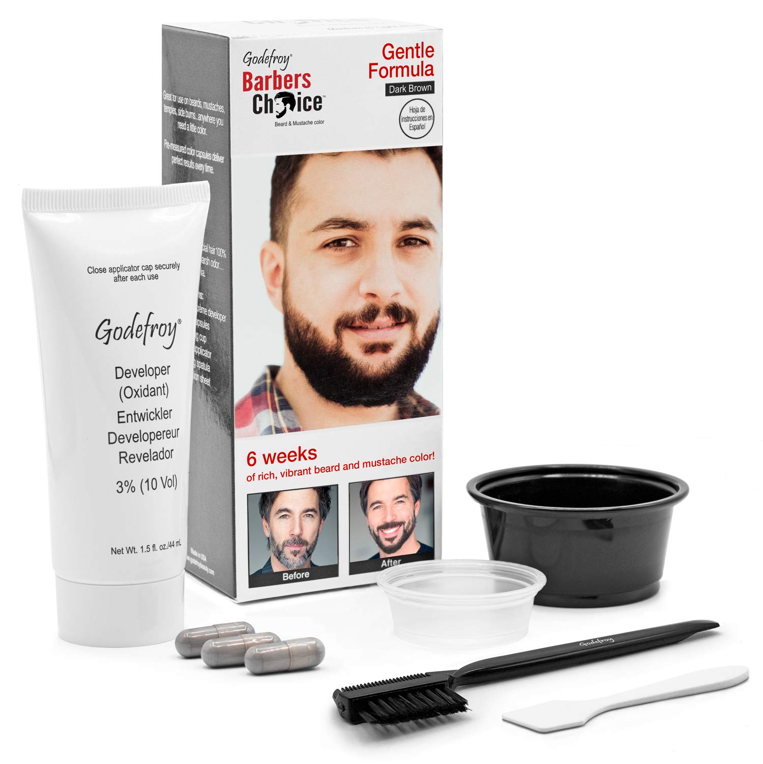 GodefroyBARBERS CHOICE BEARD&MUSTACHE DARK BROWN