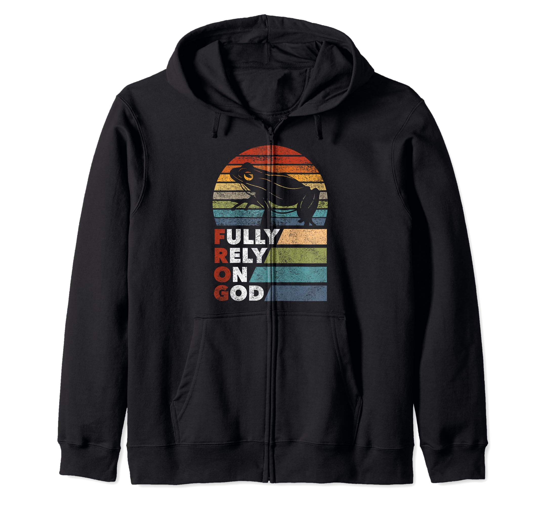 Christian Pun - Fuly Rely On God Zip Hoodie