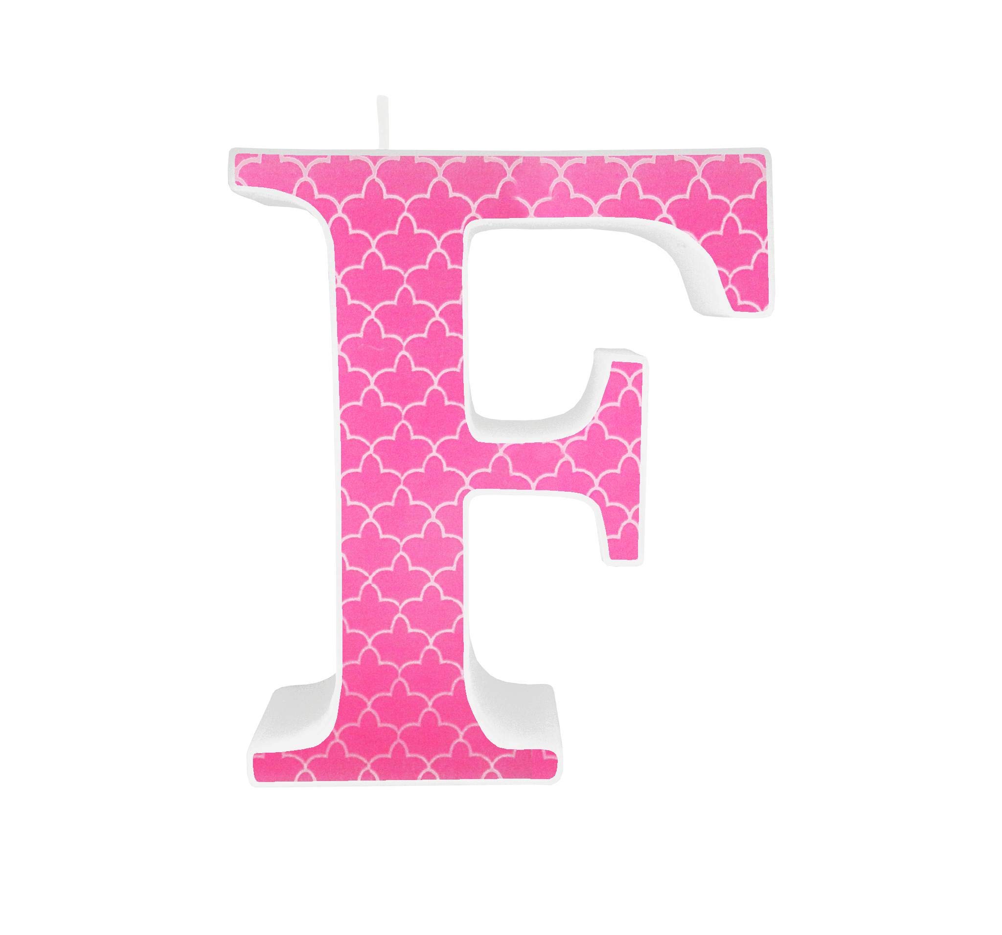 Unique Candle Letters Candle F Model Hpwi - Pink