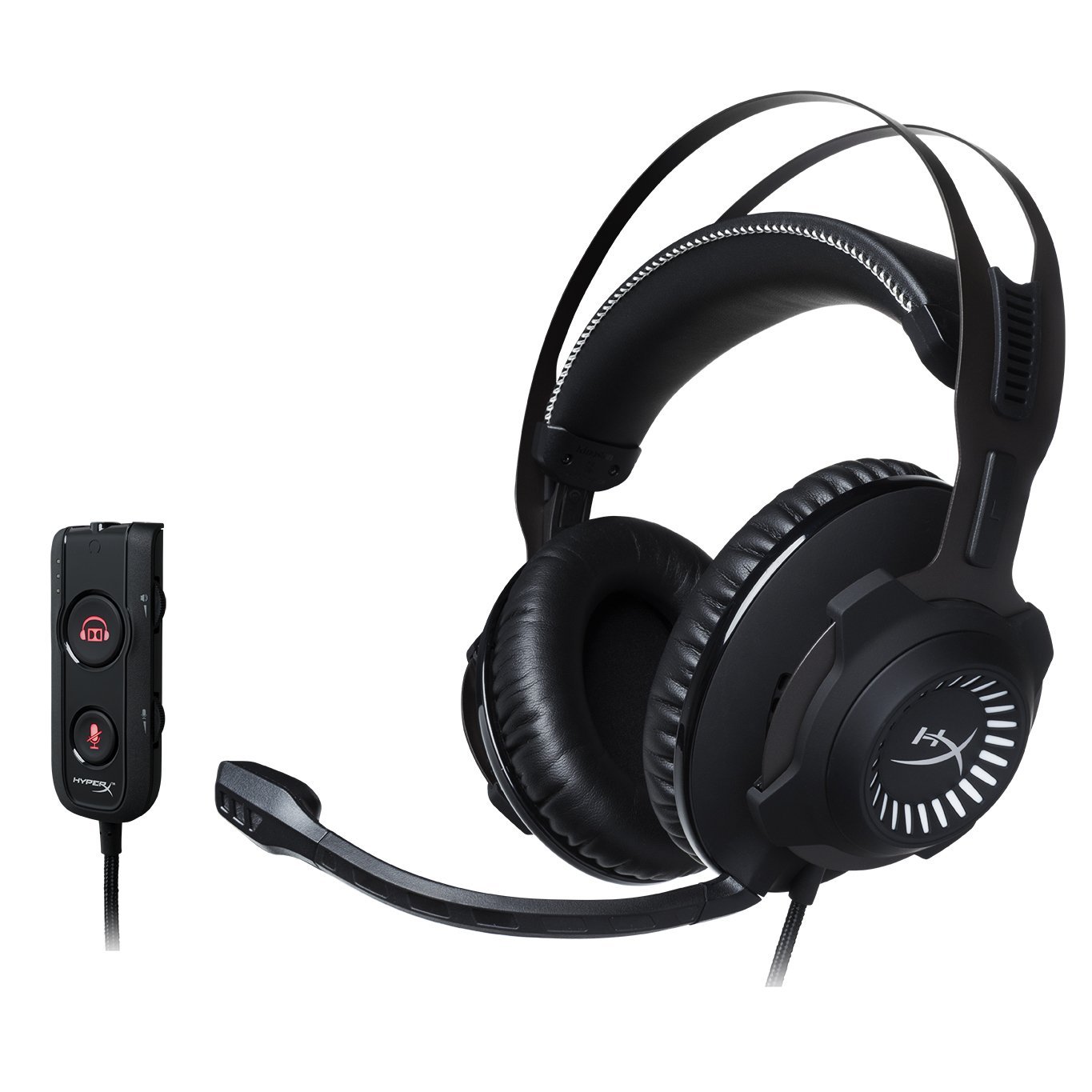 HyperX Cloud Revolver S - Gaming Headset with Dolby 7.1 Surround Sound - Steel Frame - Signature Memory Foam - Premium Leatherette - Detachable Noise-Cancellation Microphone (Renewed)