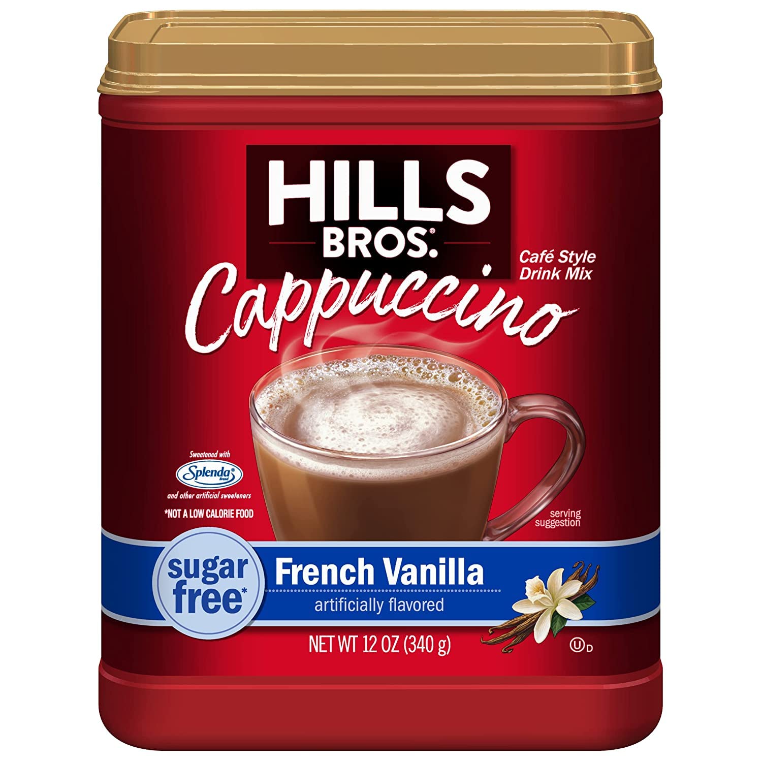 Hills Bros. Instant Cappuccino Mix, 8g of Carbs (12ozs)