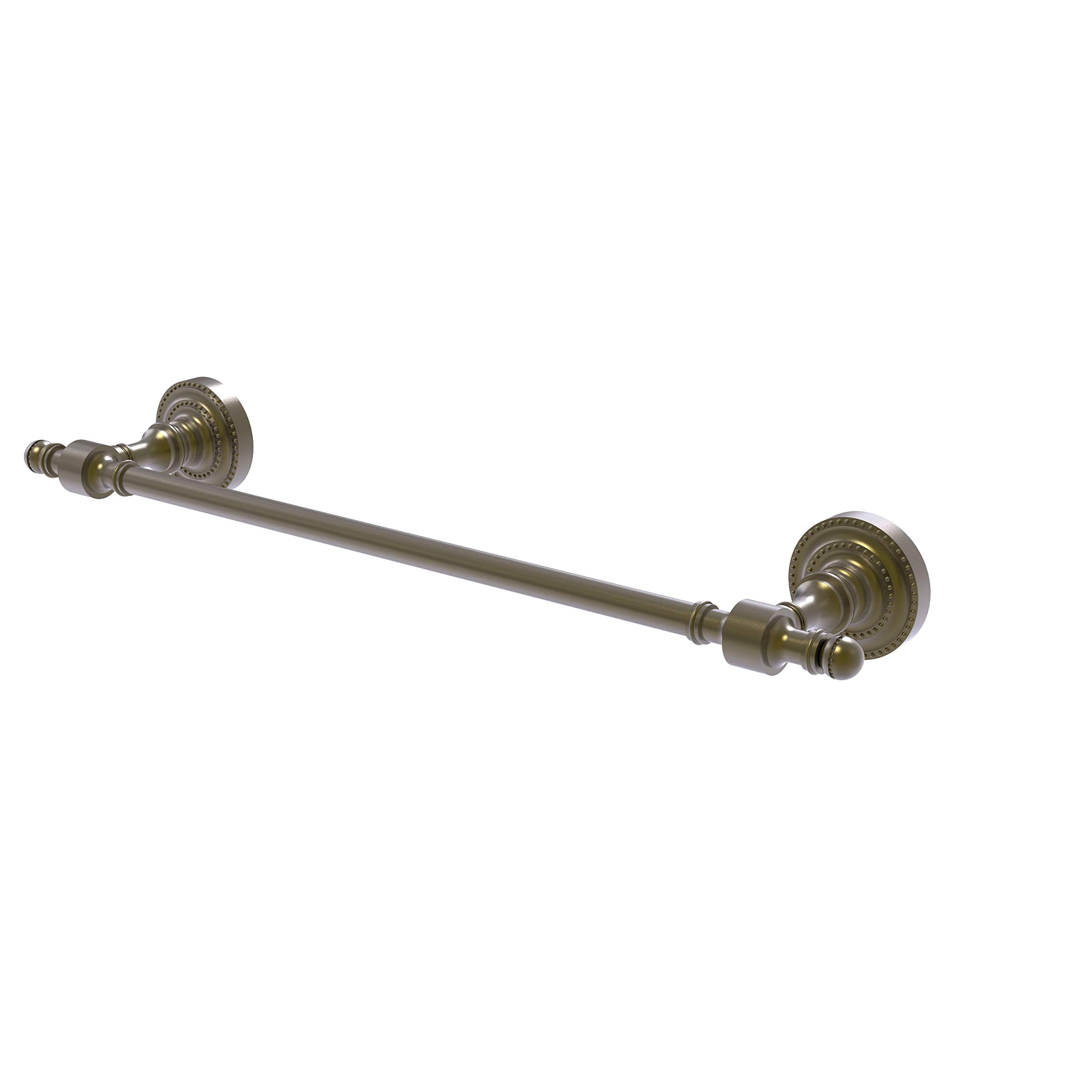 Allied Brass RD-31/24 Retro Dot Collection 24 Inch Towel Bar, Antique Brass