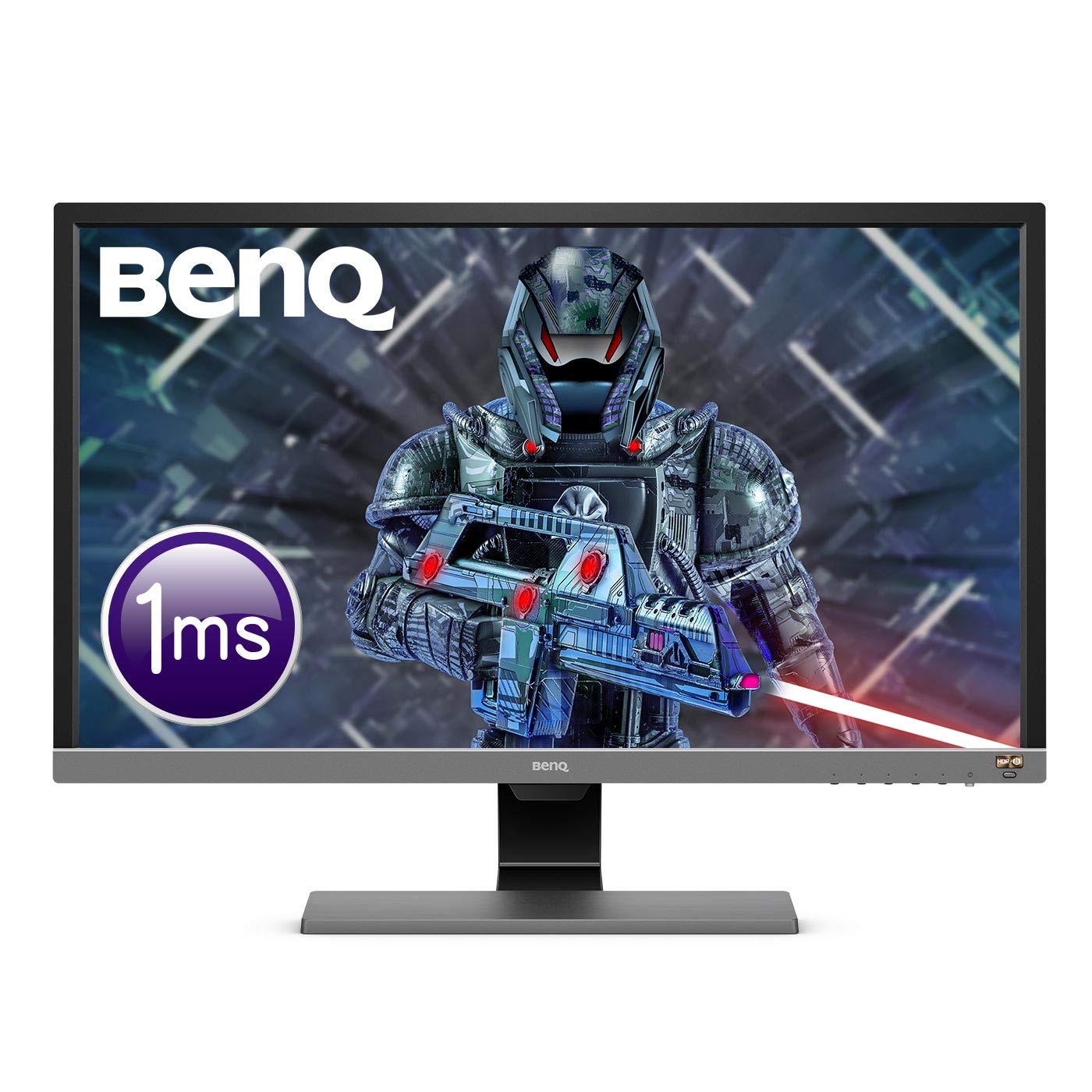 BenQ EL2870U 4K Monitor | 28 inch 1ms HDR | Compatible for PS5 and Xbox Series X, Black