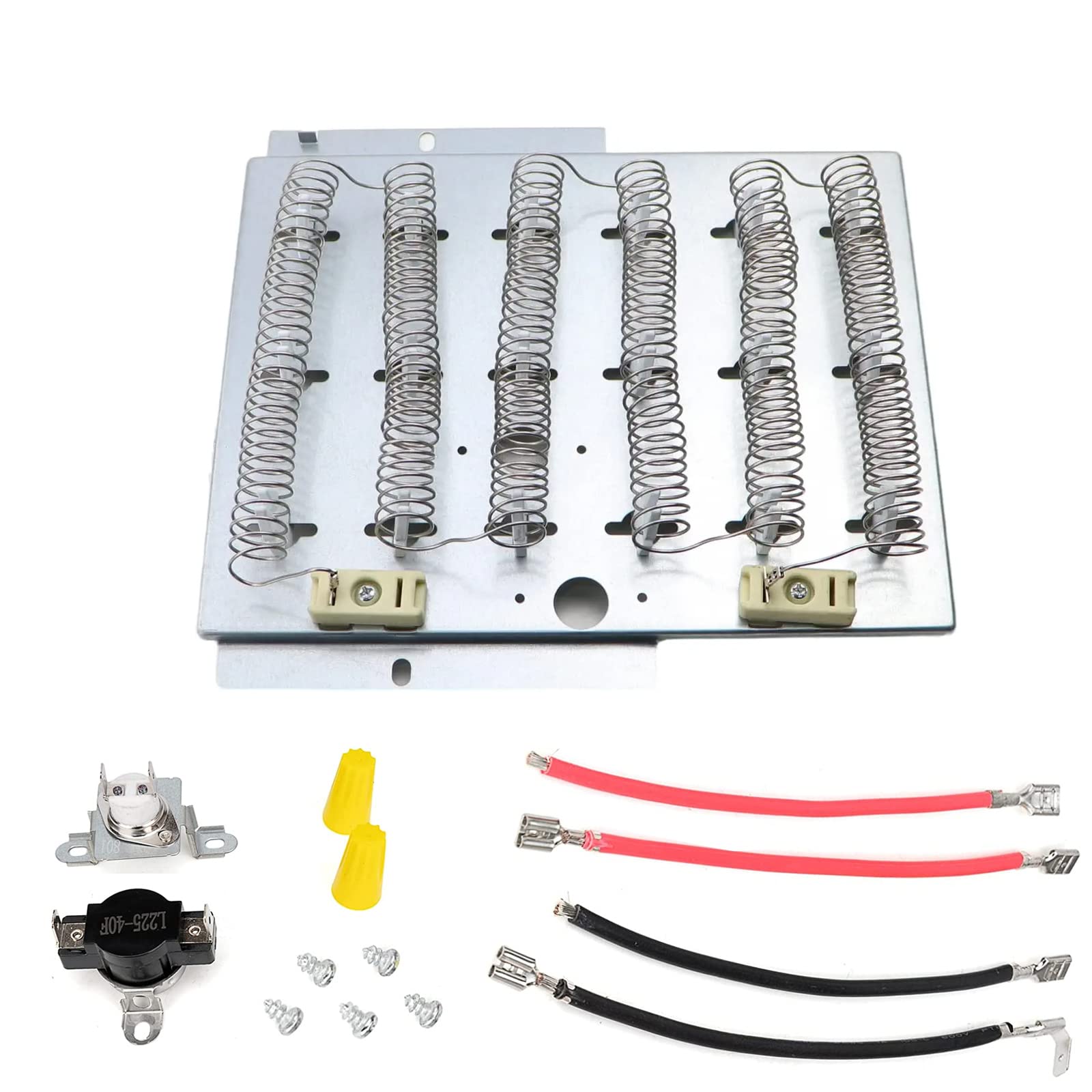 AzucyziQagea 503978 Dryer Heating Element Kit Replaces 61927, 503404, 510329, 510325P, Y503978, 61928, 61929, 14218929 Fit for Whirlpool, Speed Queen, Amana, Admiral, Crosley, Magic Chef, Maytag