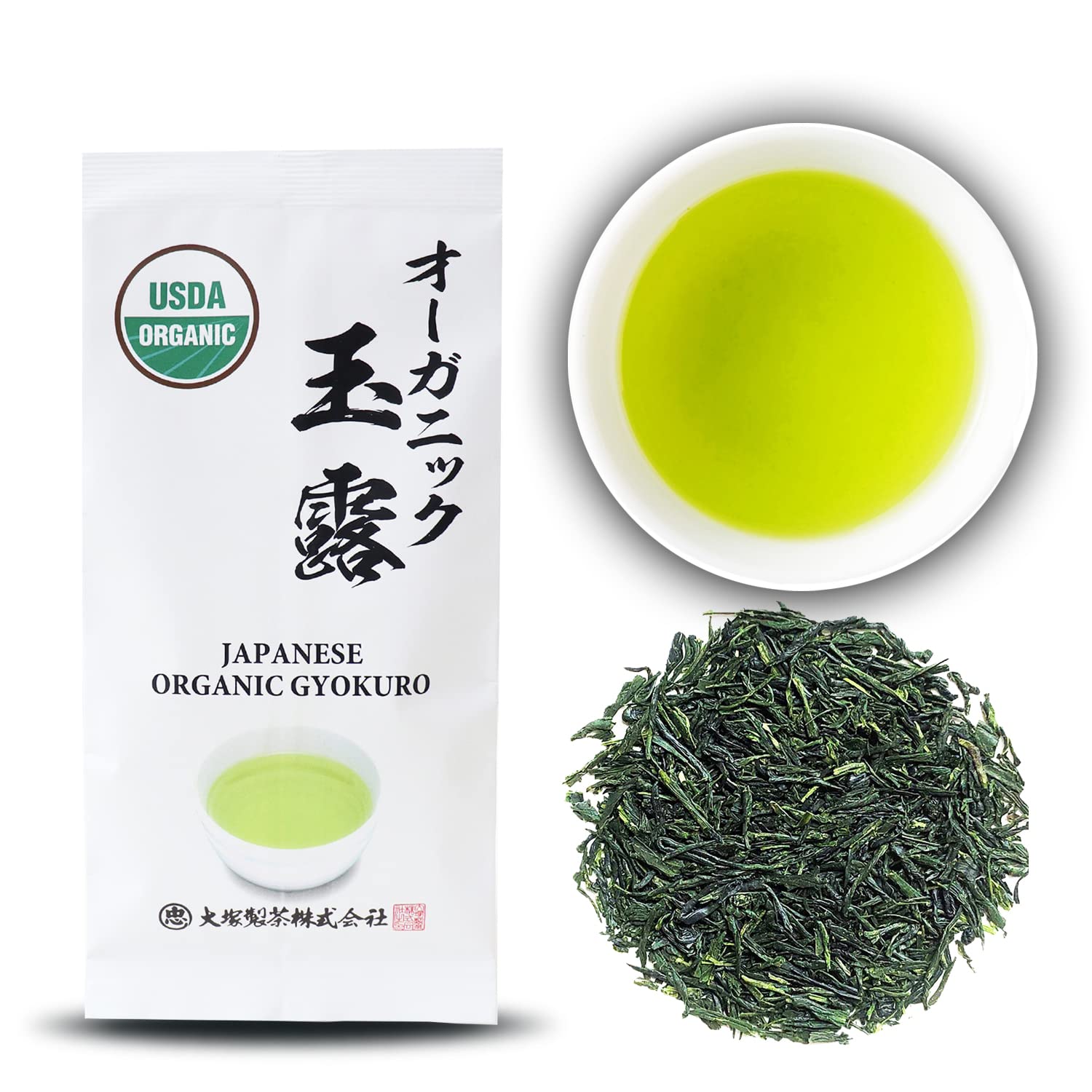 Otsuka Green Tea Co - Organic Gyokuro, Japanese Shade Grown Green Tea 50g - Imperial Loose Leaf Green Tea from kakegawa city shizuoka prefecture japan