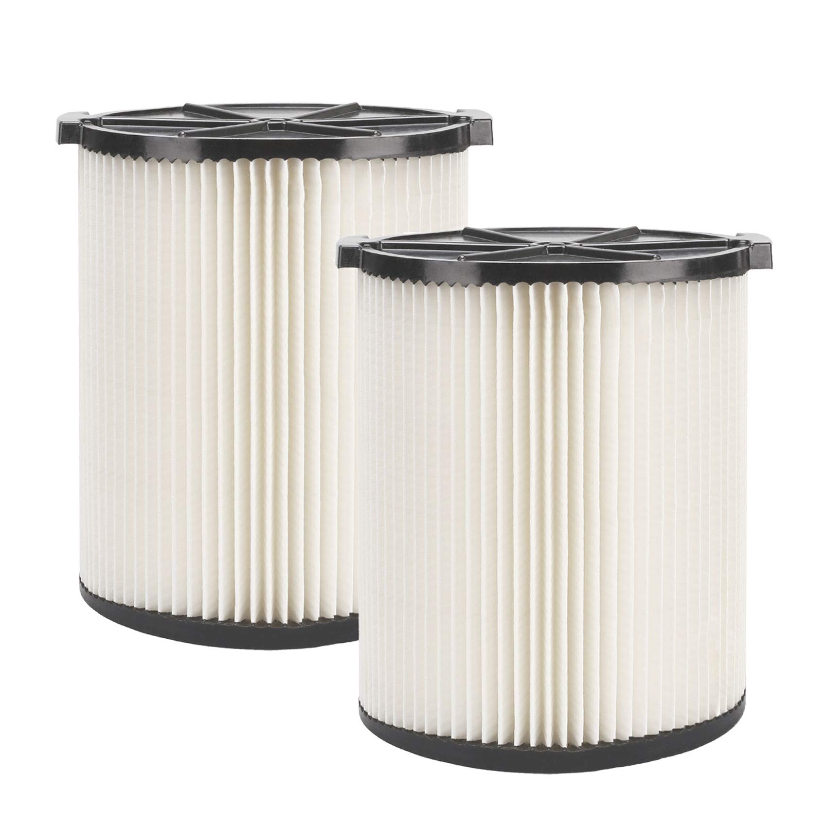 VF4000 Replacement Filter for Ridgid Wet Dry Vacuum 5 to 20 Gallon - Filter for Husky Vacuum 6 to 9 Gal - WD5500 WD0671 RV2400A RV2600B (2 Pack)