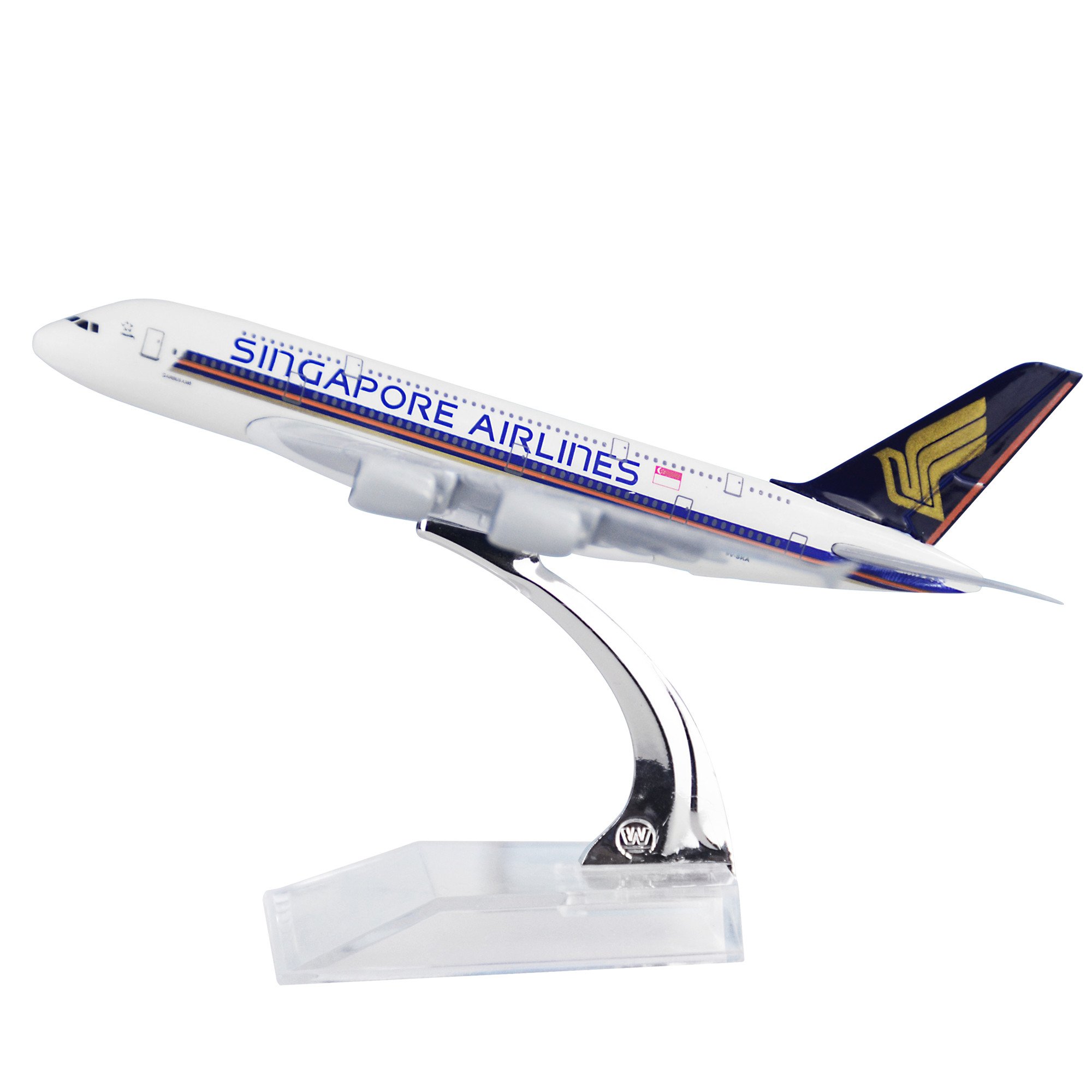 24-HoursSingapore Airlines A380 Alloy Metal Airplane Models Die-cast 1:400