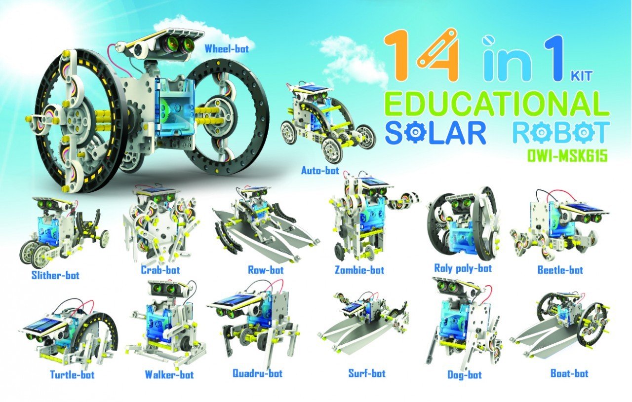 Magicwand🌞 14-in-1 Educational Solar Robot Kit Assembled Puzzle Toys for Kids 🌞