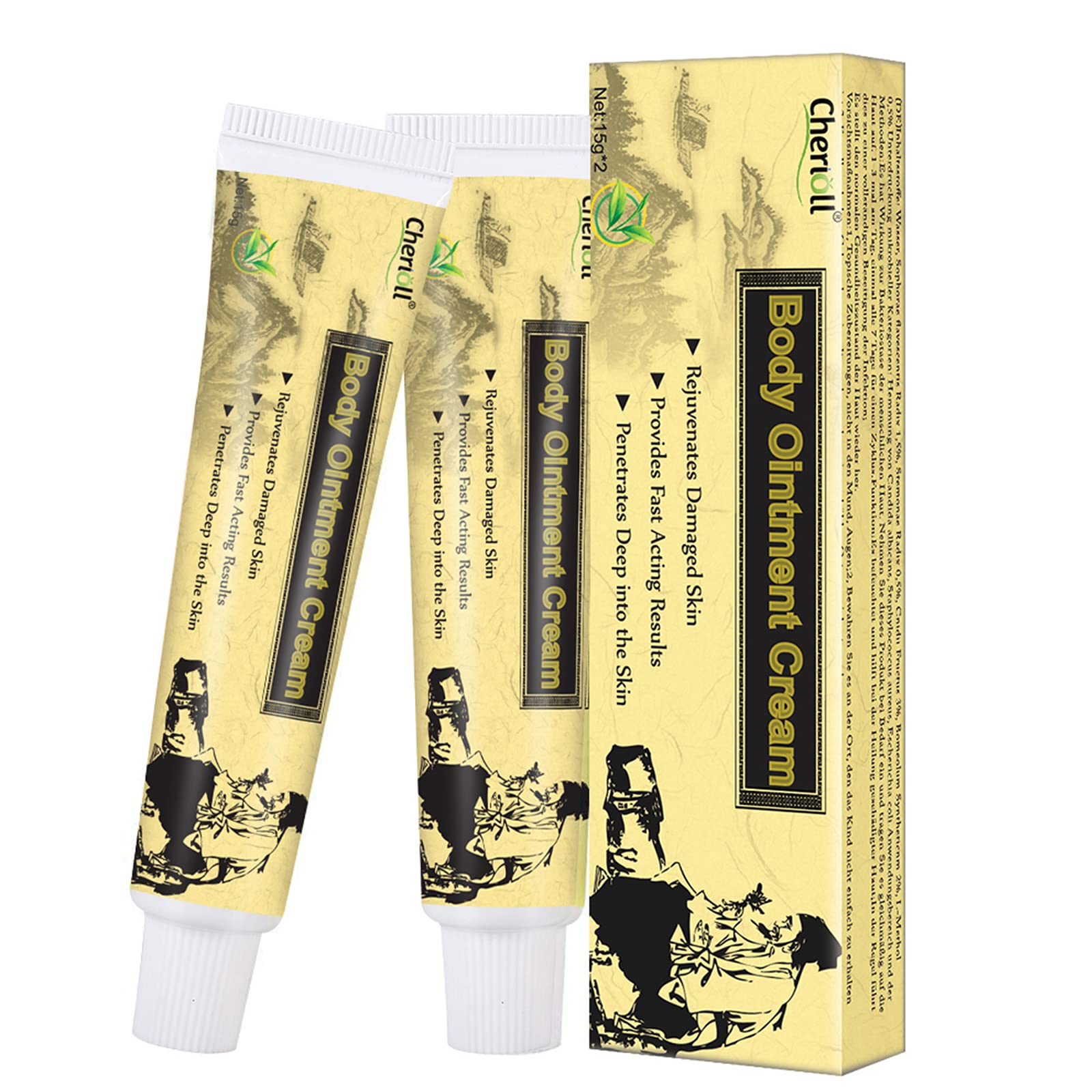 Moisturising Cream, Ointment Cream, Healing Cream, Moisturising Cream, Body Cream for Dry, Uncomfortable Skin 2PCS