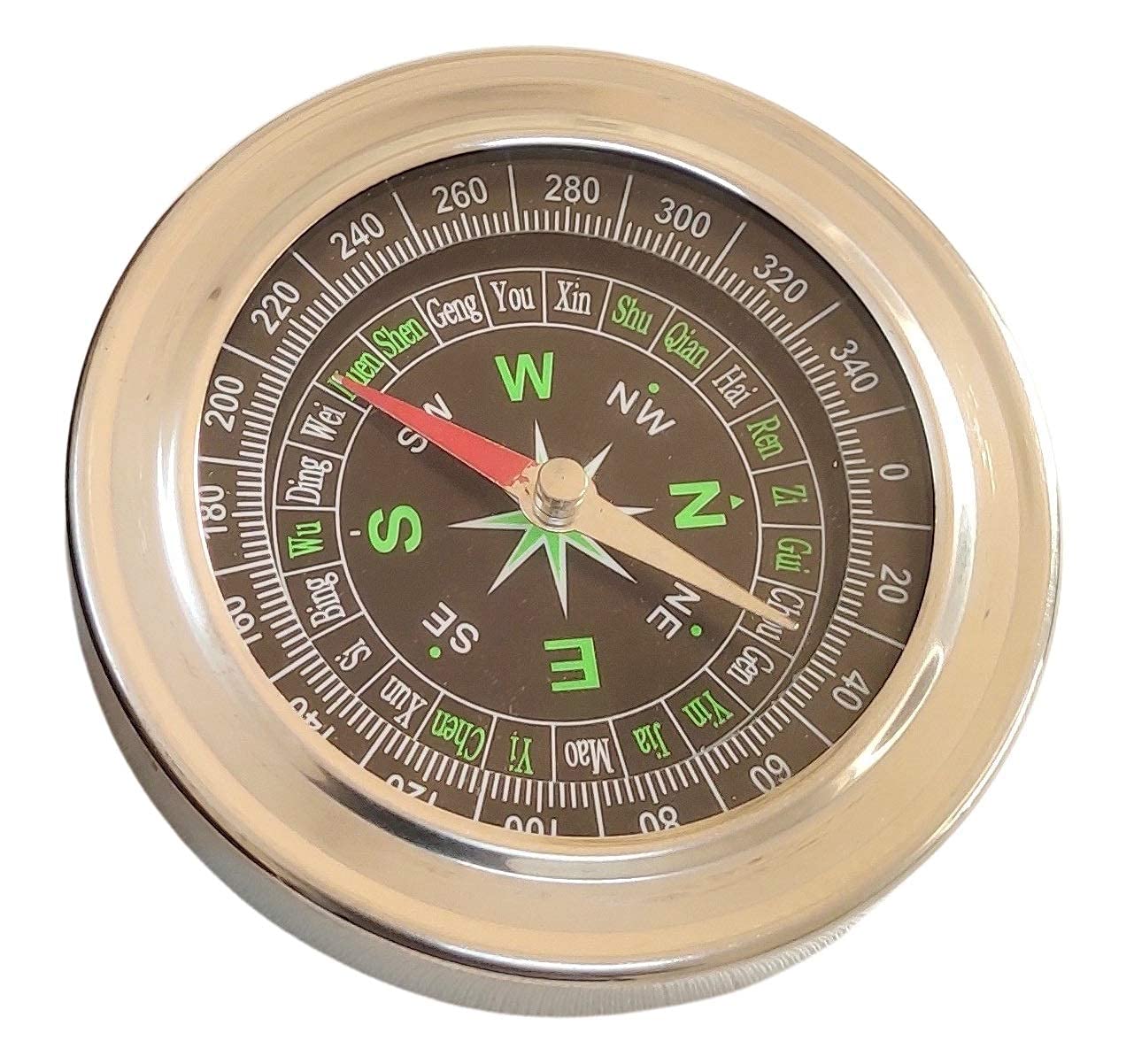 Famous International Metal Magnetic Pocket Compass Direction Finder (3 inch)