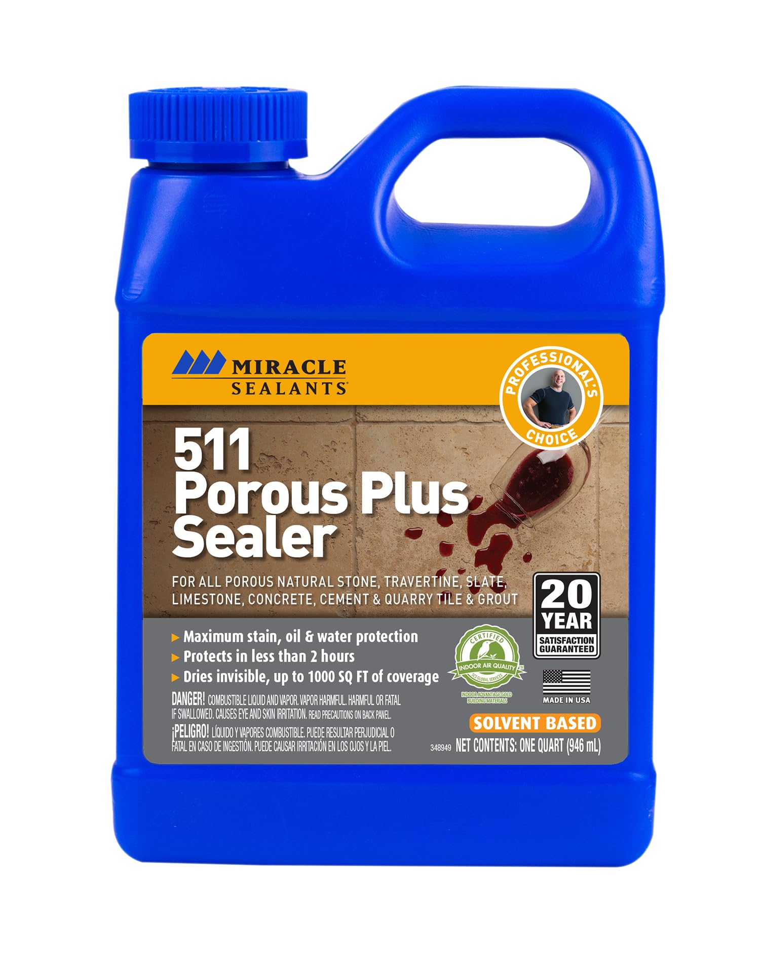 Miracle Sealants Plus QT SG 511 Porous Plus Penetrating Sealer, Quart