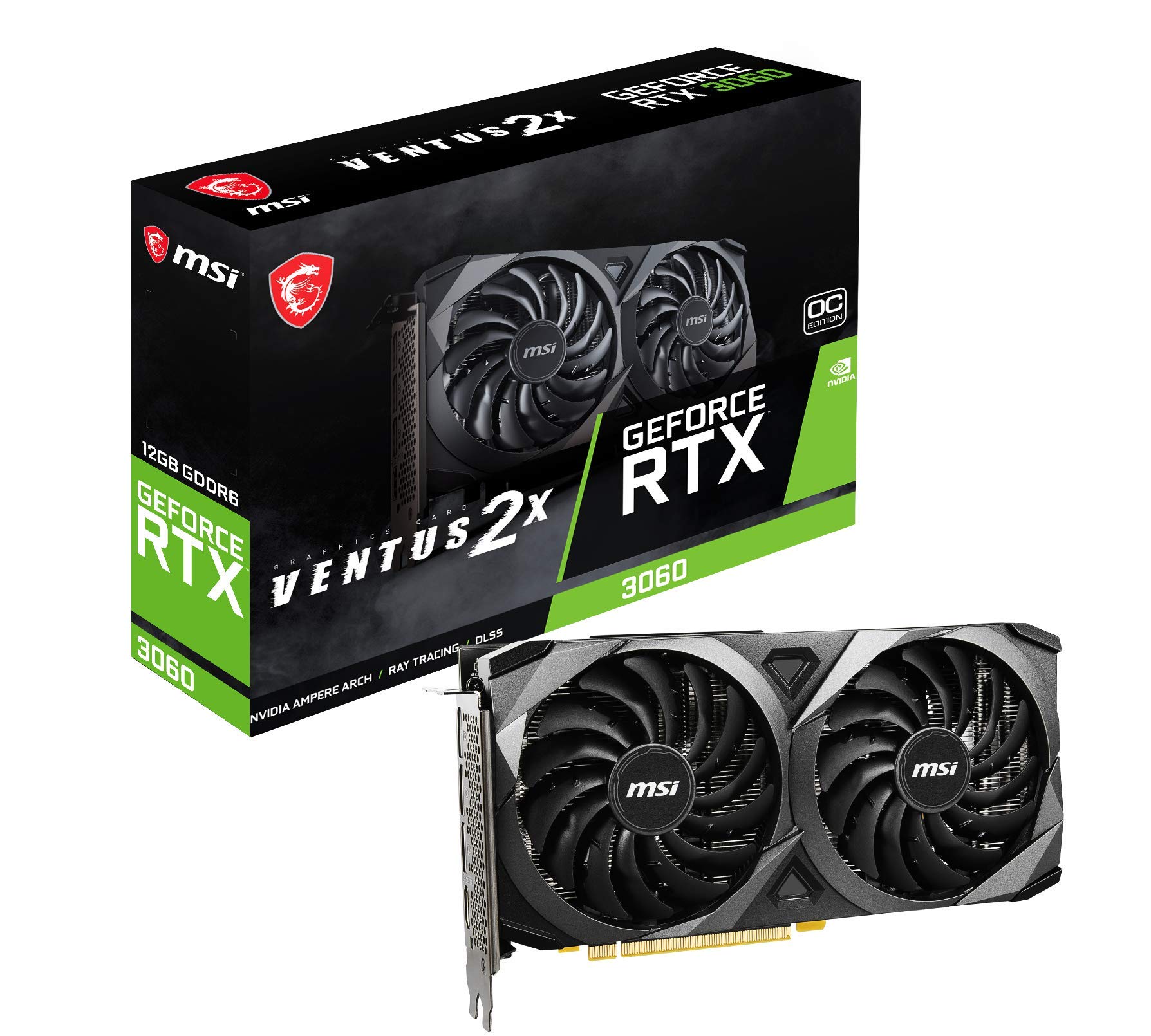 MSI GeForce RTX 3060 VENTUS 2X 12G OC NVIDIA 12 GB GDDR6