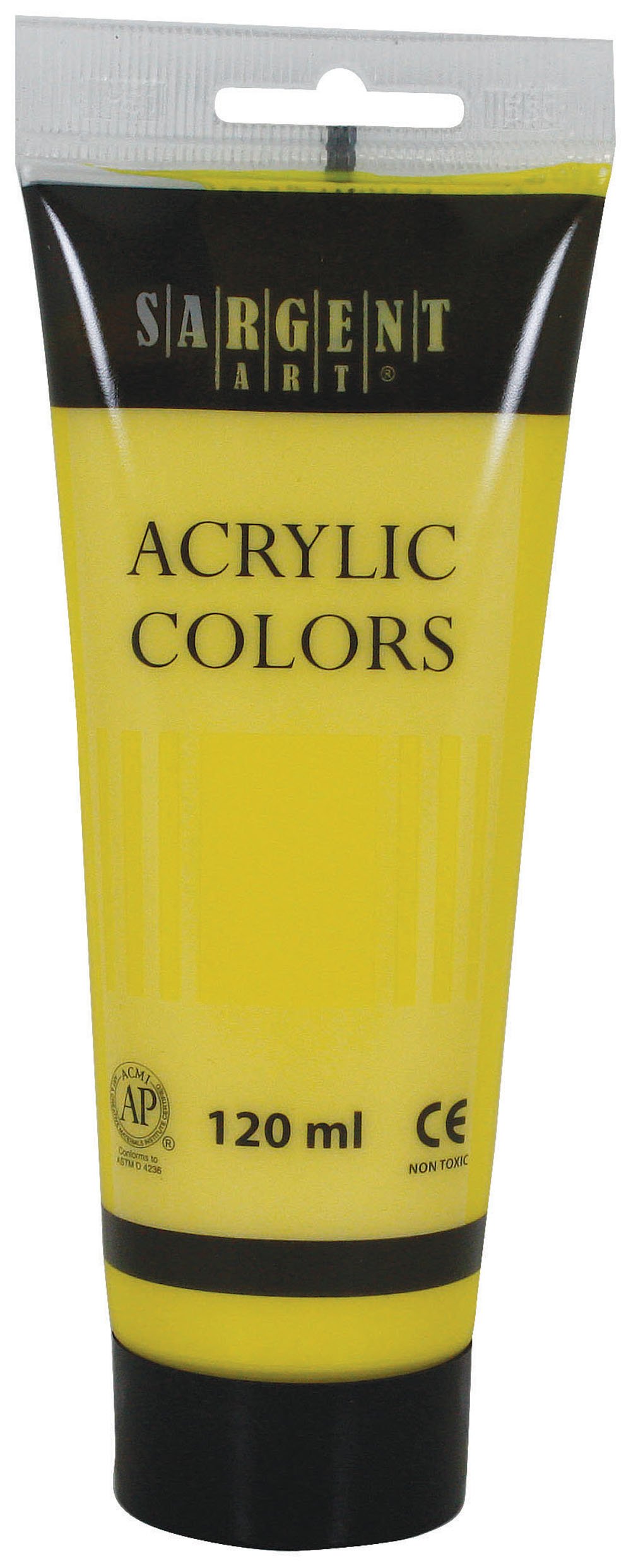 Sargent Art 23-0302 120-Millilitre Tube Acrylic Paint, Yellow/Primary Yellow