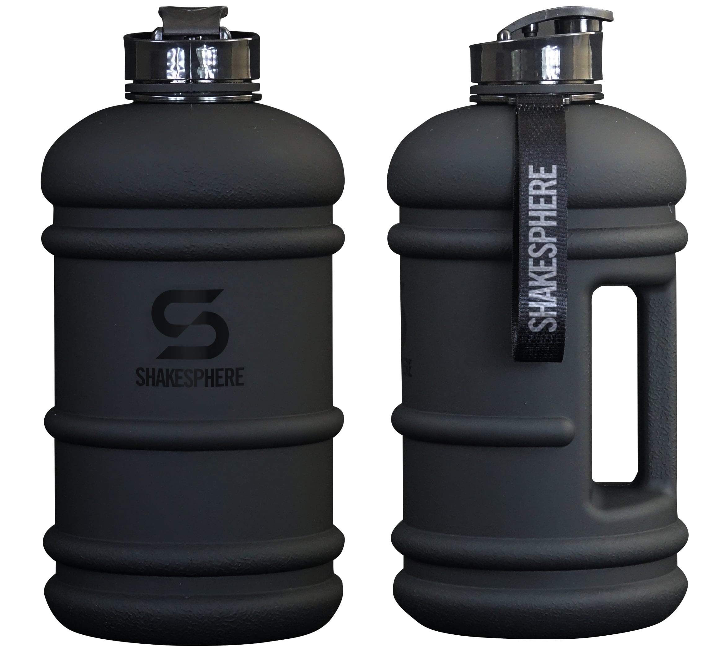 ShakeSphere Hydration Jug Matte Black/Black Logo 1.35L