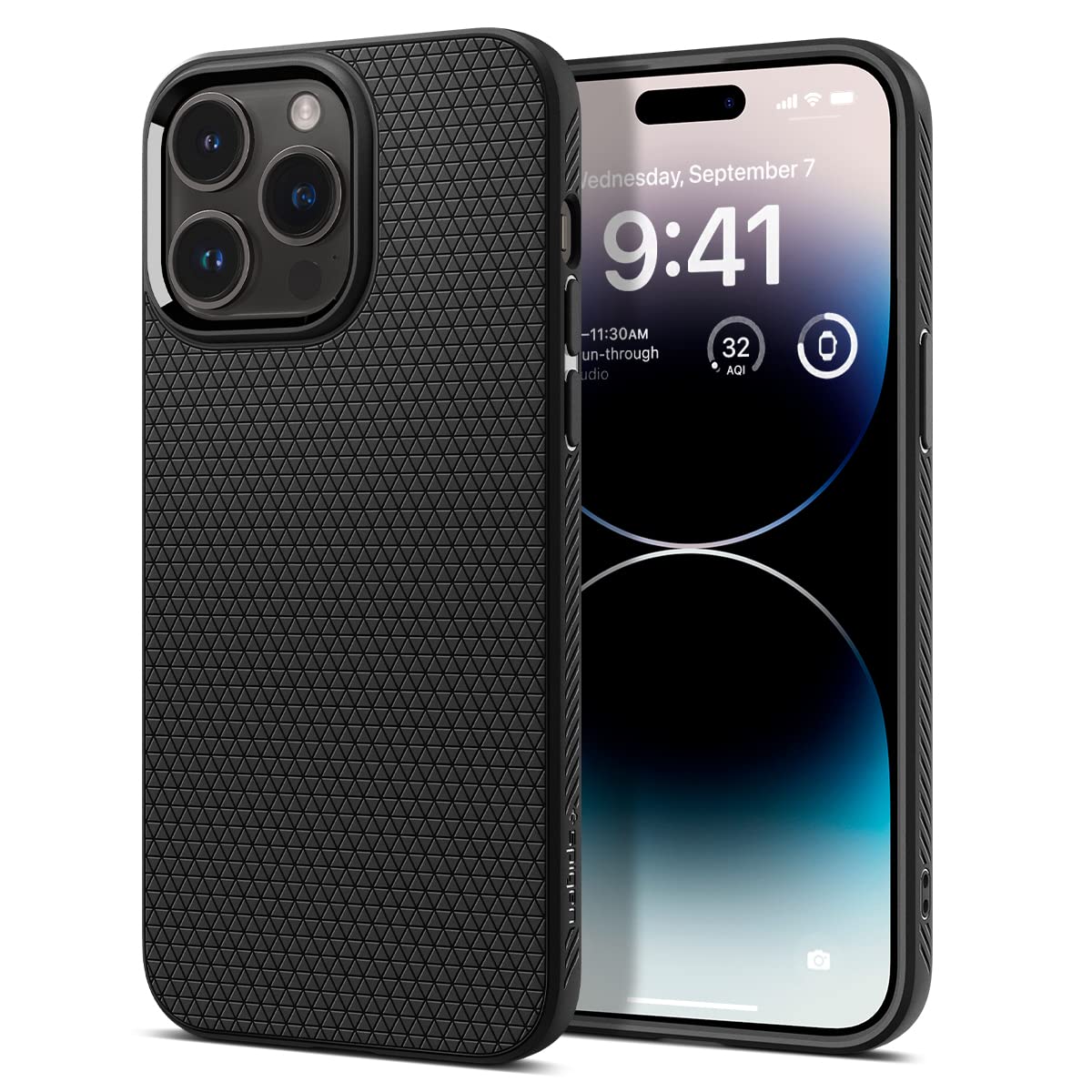 SpigenLiquid Air designed for iPhone 14 Pro case cover - Matte Black