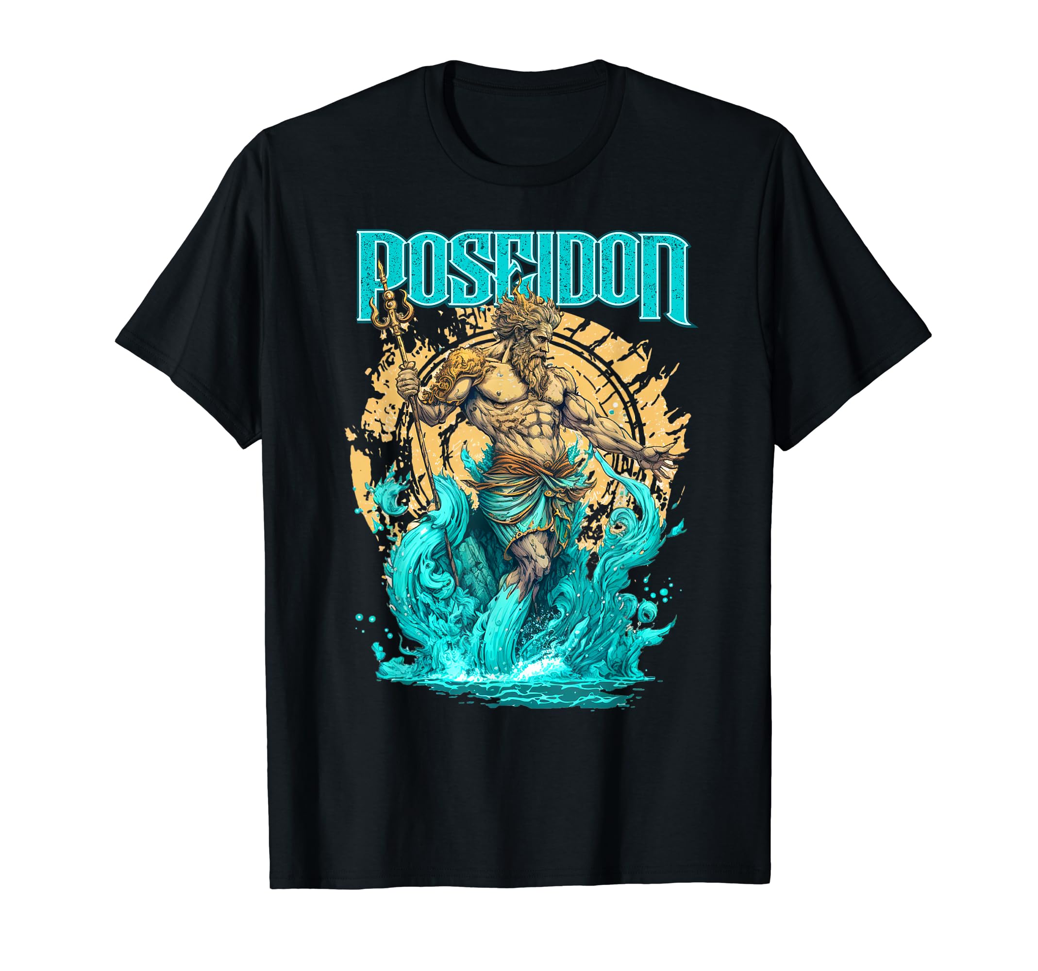 The Olympians Myths And Legendary Heros MerchPoseidon God Of Sea Ancient Greek Mythology Greece Myth Item T-Shirt