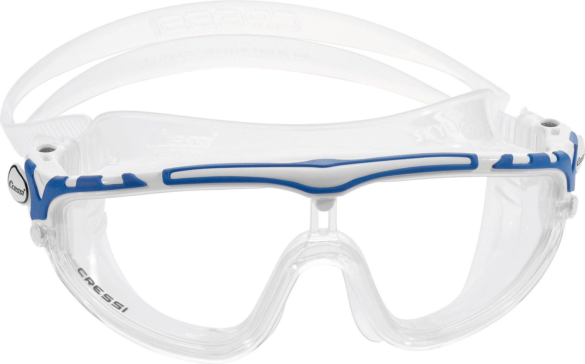 CressiSkylight, Clear-White/Blue, Clear Lens