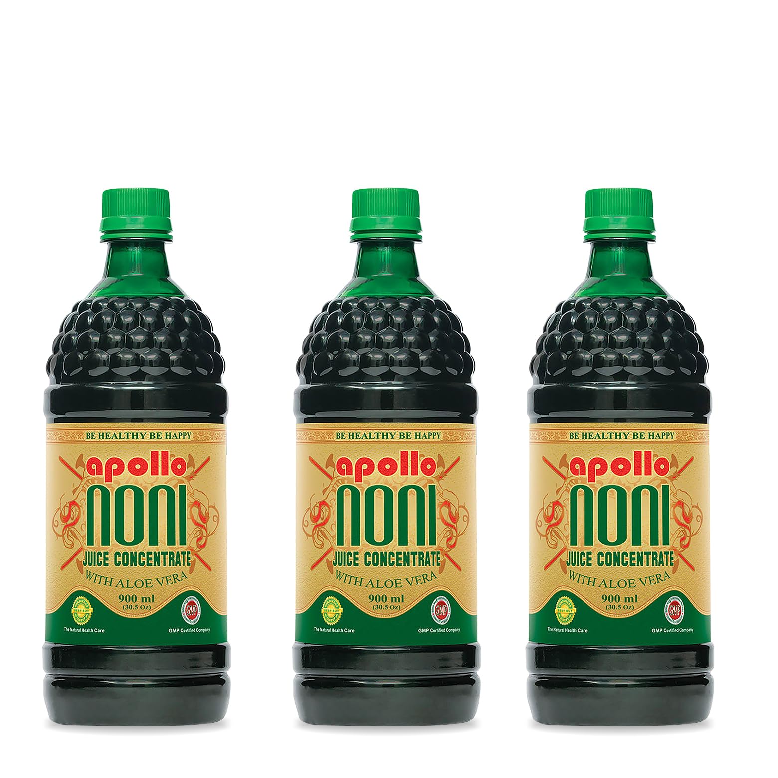 Apollo Noni Juice Concentrate - Double Boost Your Immune, Contain Antioxidant Properties, 900ml (Pack of 3)