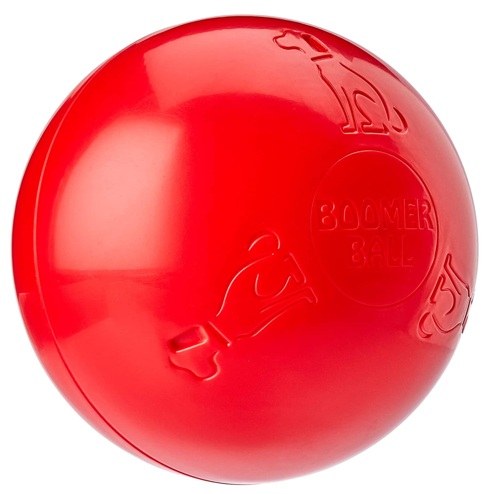 Company of Animals BOOMER BALL 4 inch ‎Polyester Virtually Indestructible Tough & Durable Small Dog Ball, Floats on Water, Great for Mental Stimulation & High Energy Dogs, Assorted Colours