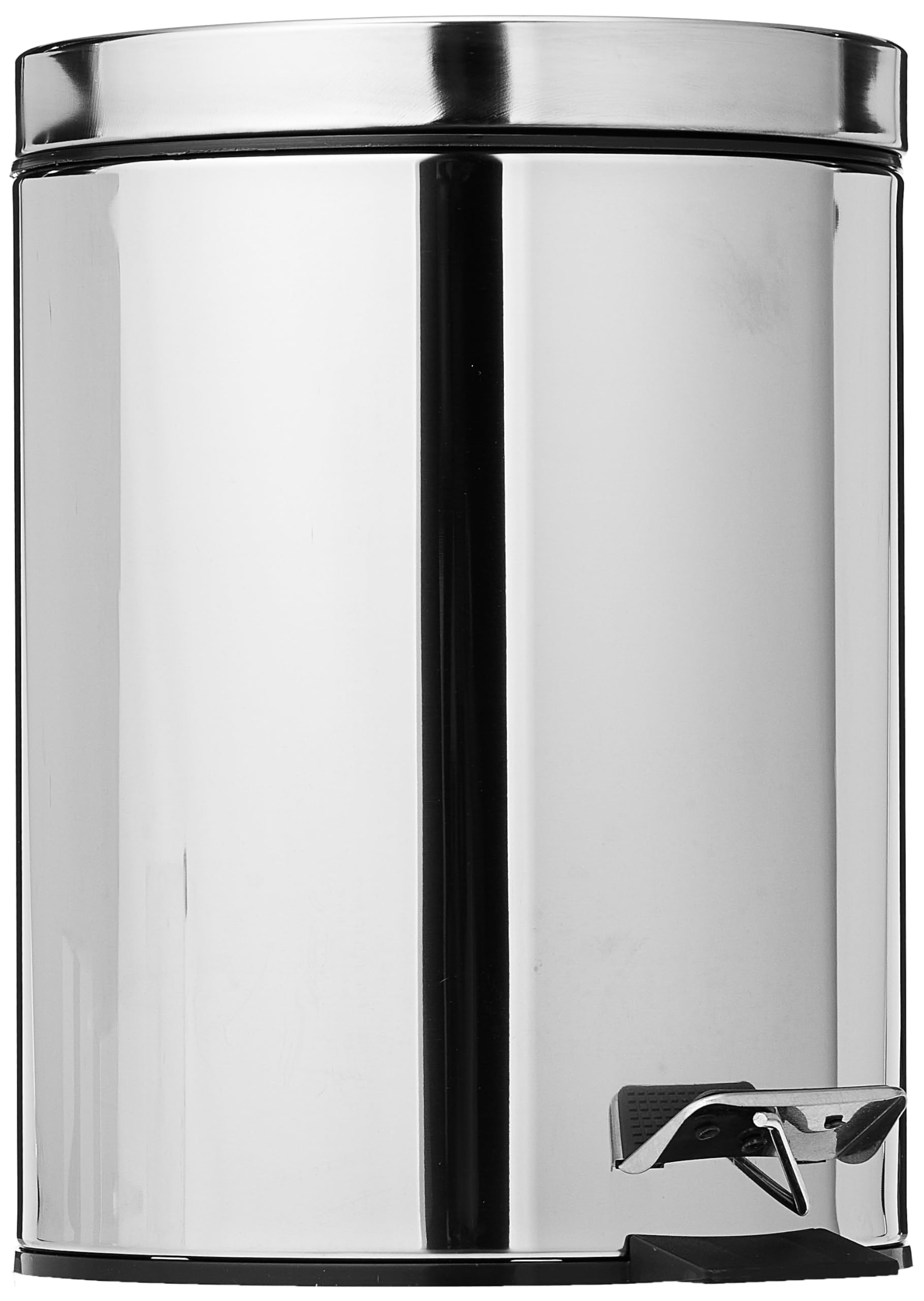 Vague Stainless Steel Pedal Bin, Silver 5 Litre Capacity, 13-1435